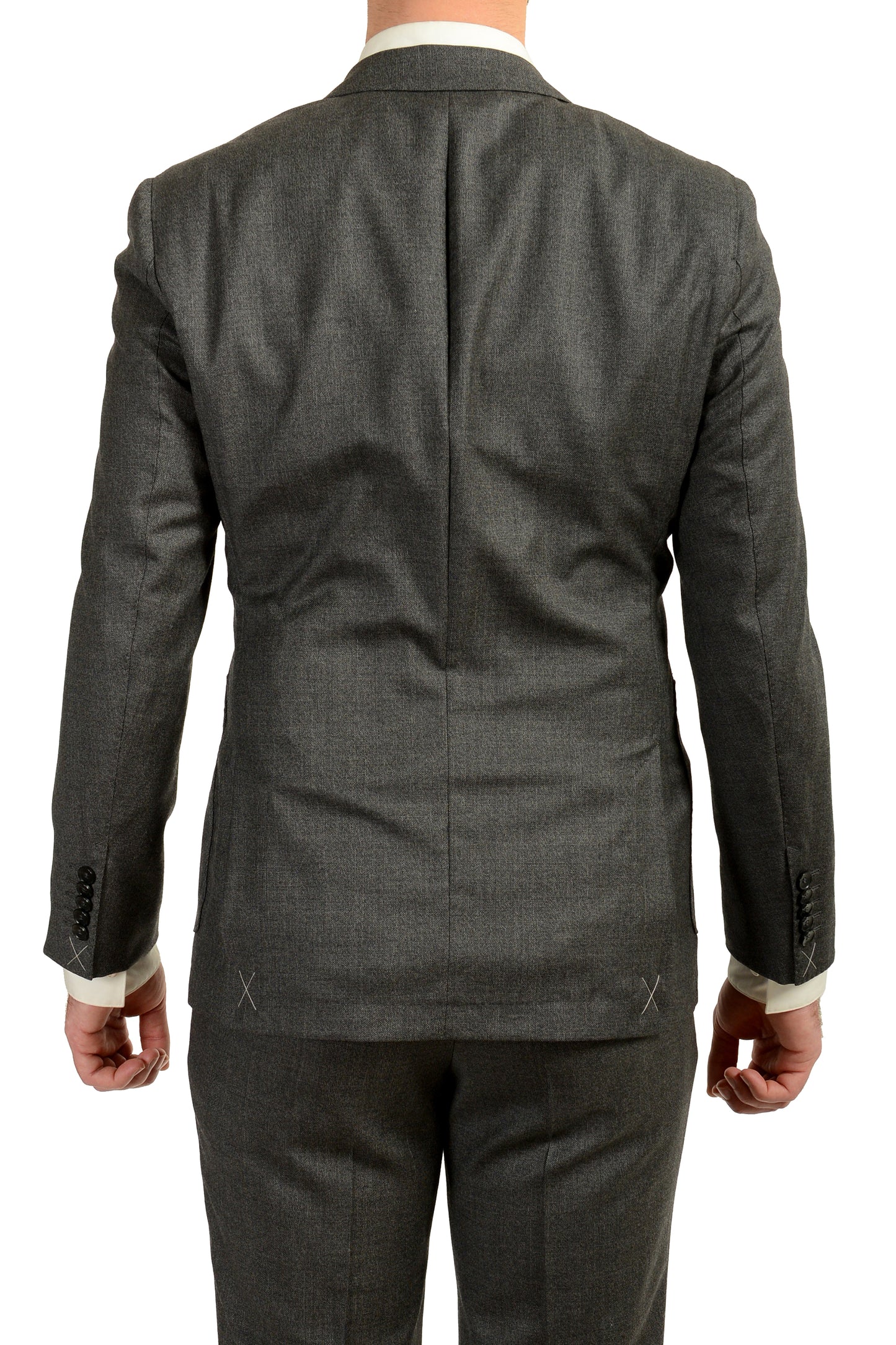 Hugo Boss Men's "T-Hunter/Goswin" 100% Wool Gray Two Button Suit US 38R IT 48R