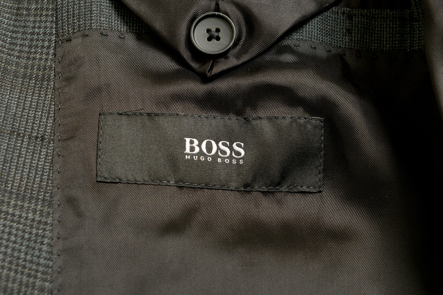 Hugo Boss Men's "Novan6/Ben2" Slim Fit Plaid 100% Wool Suit US 40R IT 50R