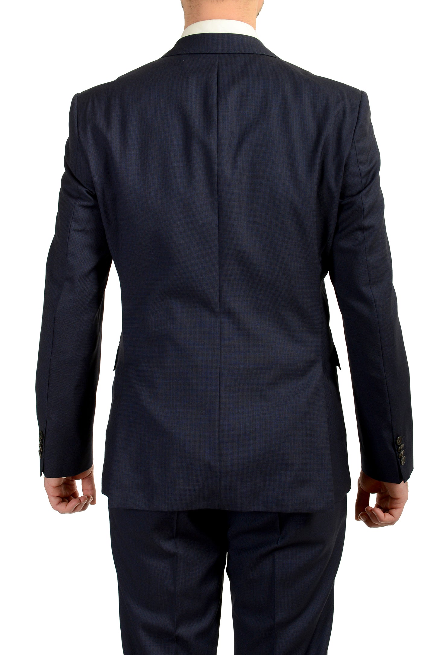 Hugo Boss Men's "Jeckson/Lenon2" Regular Fit Plaid 100% Wool Suit US 40R IT 50R