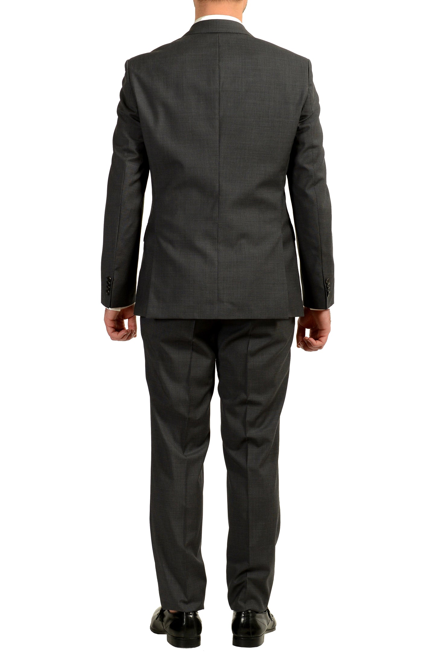 Hugo Boss Men's "Johnstons2/Lenon" Geometric Print 100% Wool Suit US 40R IT 50R