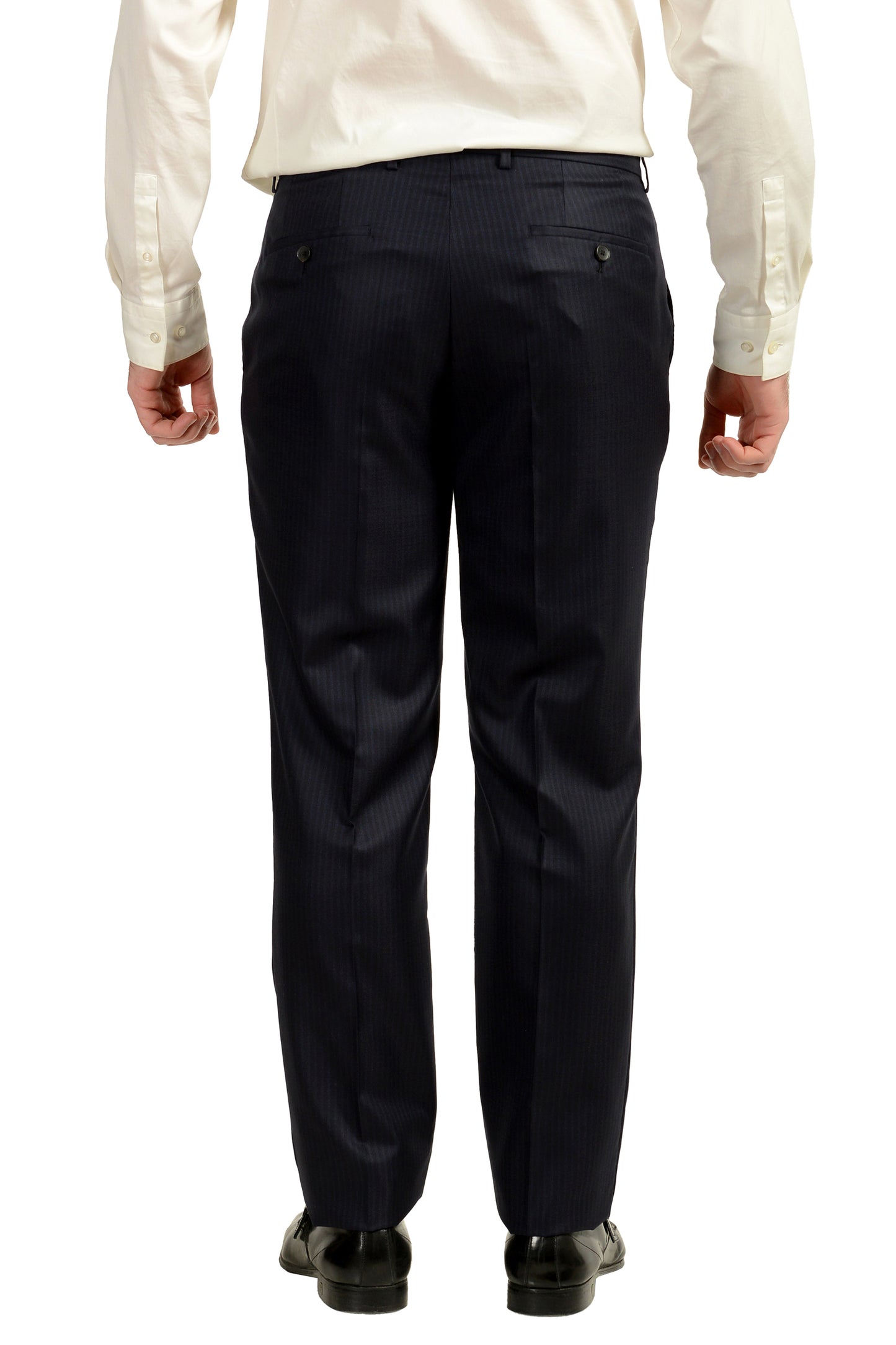 Hugo Boss Men's "Johnstons5/Lenon1" Regular Fit Wool Silk Suit US 46R IT 56R