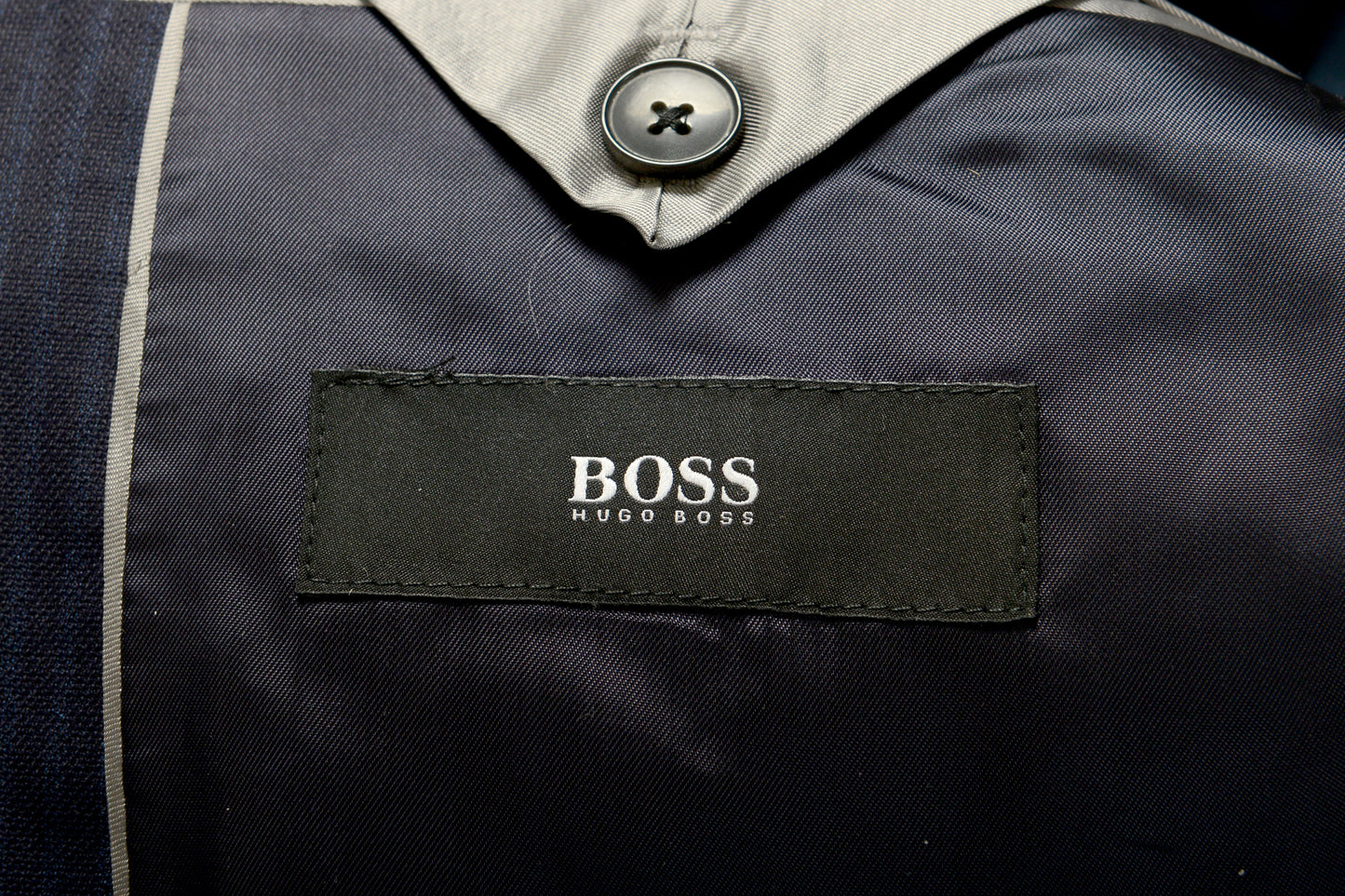 Hugo Boss Men's "Johnstons5/Lenon1" Regular Fit Wool Silk Suit US 46R IT 56R