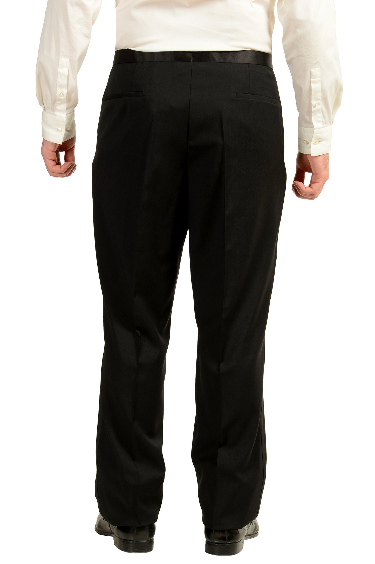 Hugo Boss Men's "The Stars75/Glamour3" Black 100% Wool Tuxedo Suit US 46L IT 56L