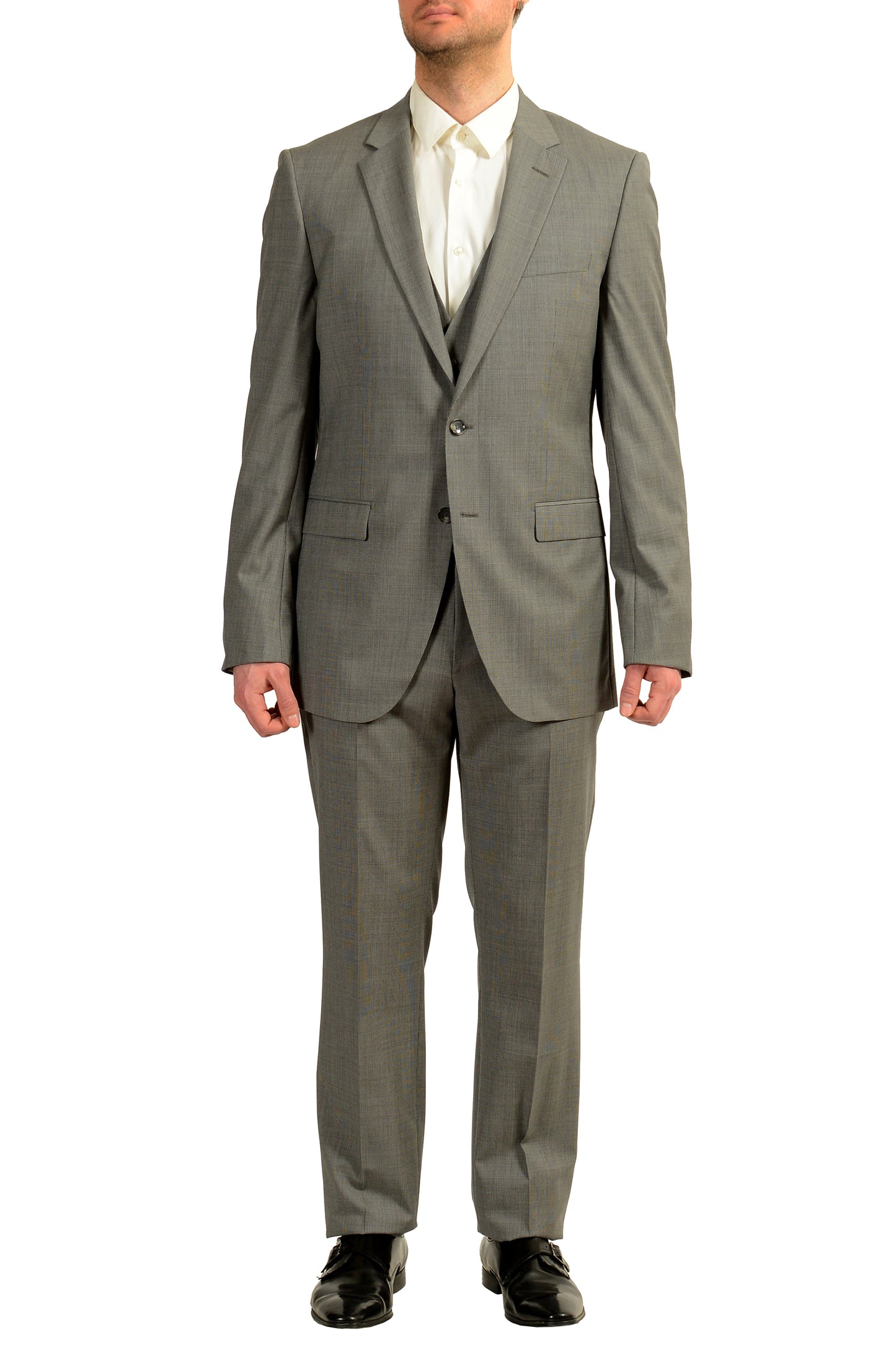 Hugo Boss Men's "T-Harvers4Glover3WE4" Slim 100% Wool 3 Piece Suit US 42L IT 52L