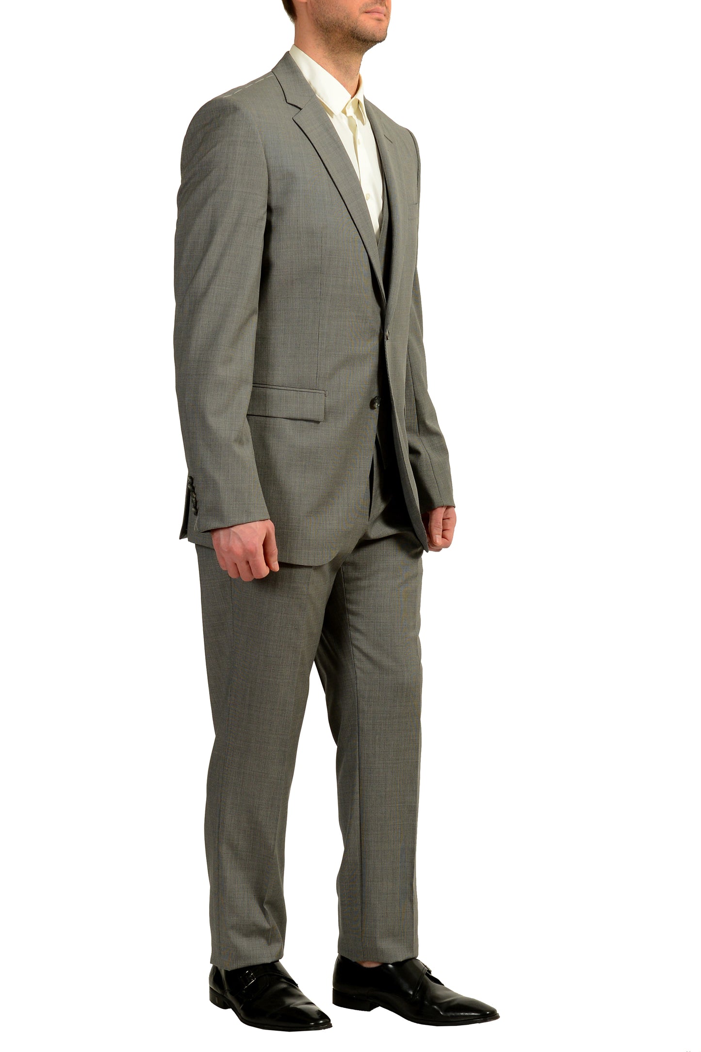 Hugo Boss Men's "T-Harvers4Glover3WE4" Slim 100% Wool 3 Piece Suit US 42L IT 52L