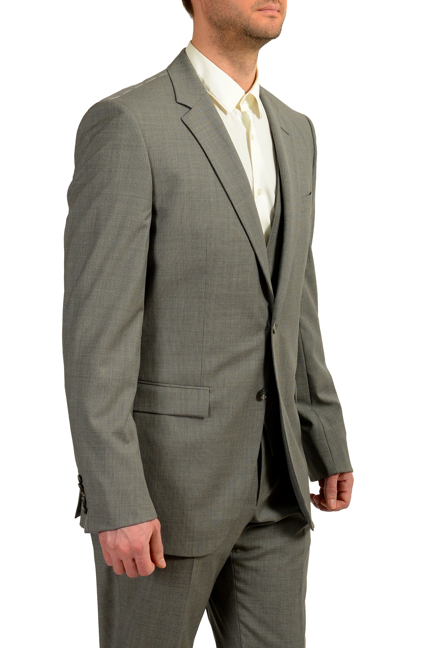 Hugo Boss Men's "T-Harvers4Glover3WE4" Slim 100% Wool 3 Piece Suit US 42L IT 52L