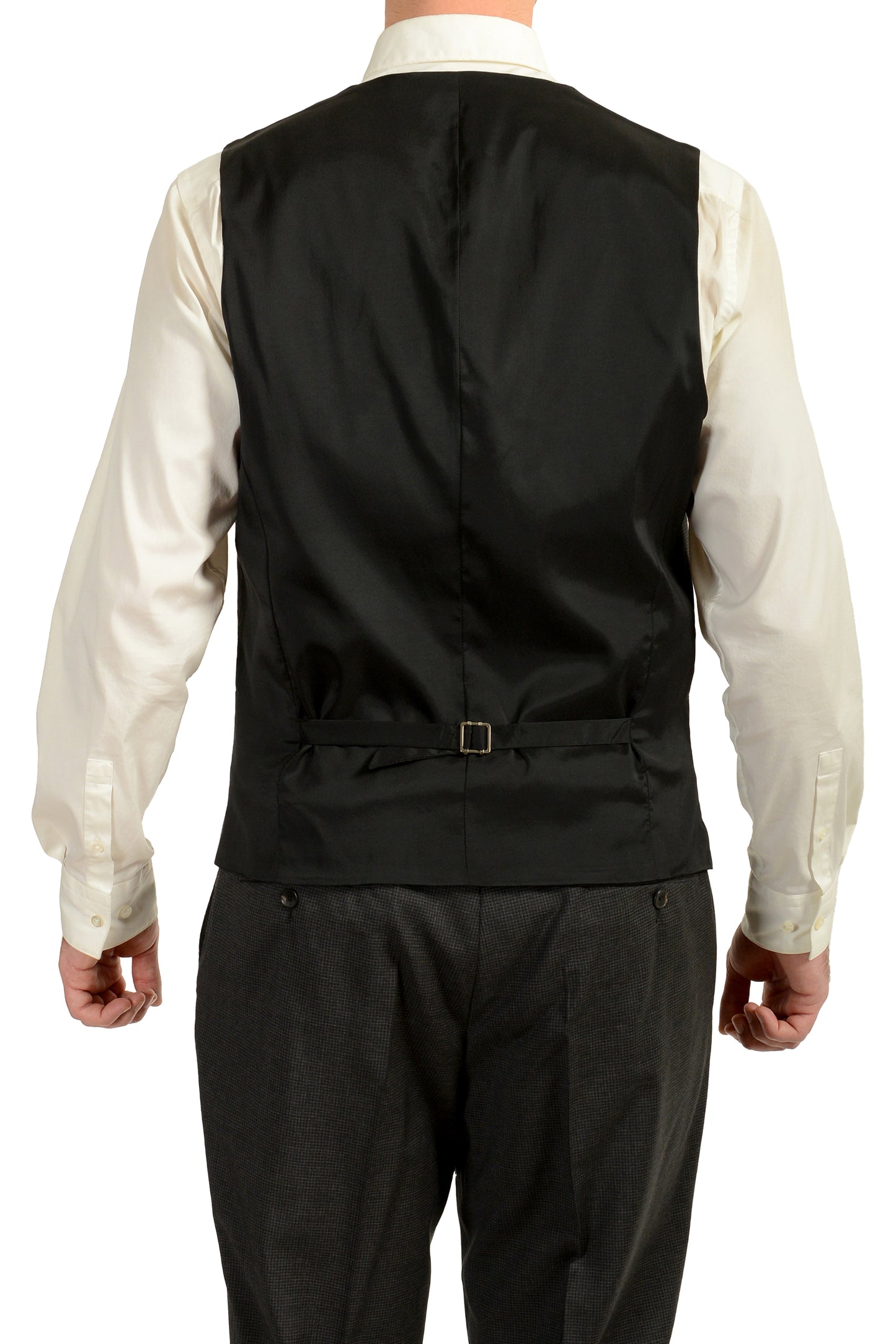 Hugo Boss Men's "Jerron/Lenon1 WE" Plaid 100% Wool 3 Piece Suit US 44L IT 54L