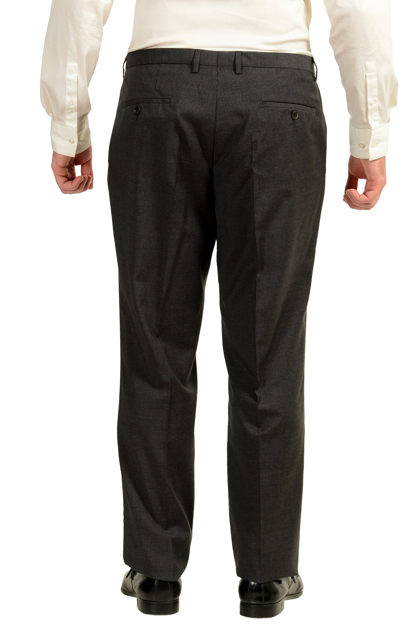 Hugo Boss Men's "Jerron/Lenon1 WE" Plaid 100% Wool 3 Piece Suit US 44L IT 54L