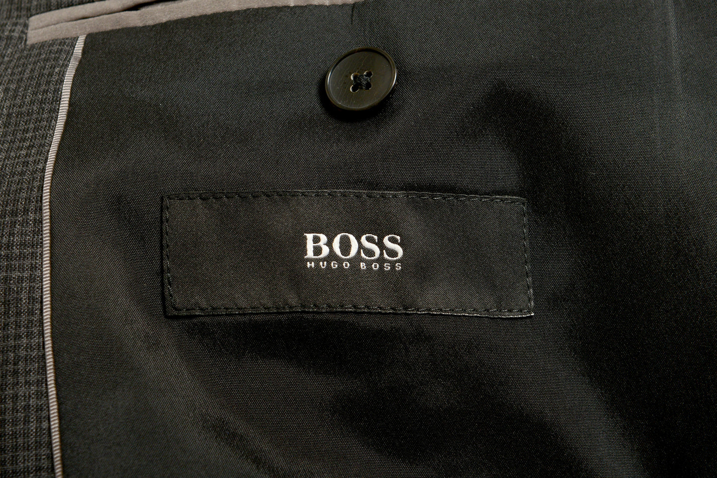 Hugo Boss Men's "Jerron/Lenon1 WE" Plaid 100% Wool 3 Piece Suit US 44L IT 54L