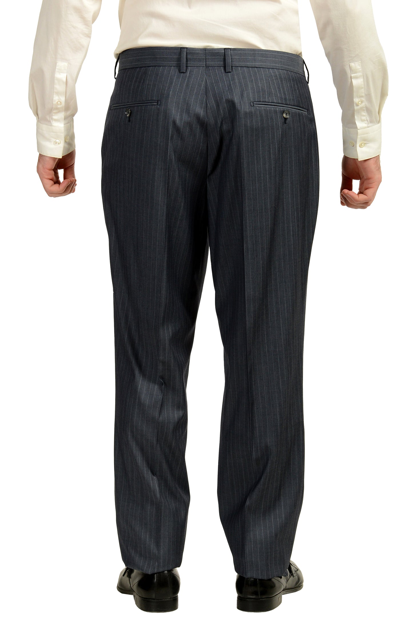 Hugo Boss Men's "T-Jarrod/Lone" Regular Fit 100% Wool Striped Suit US 34R IT 46R