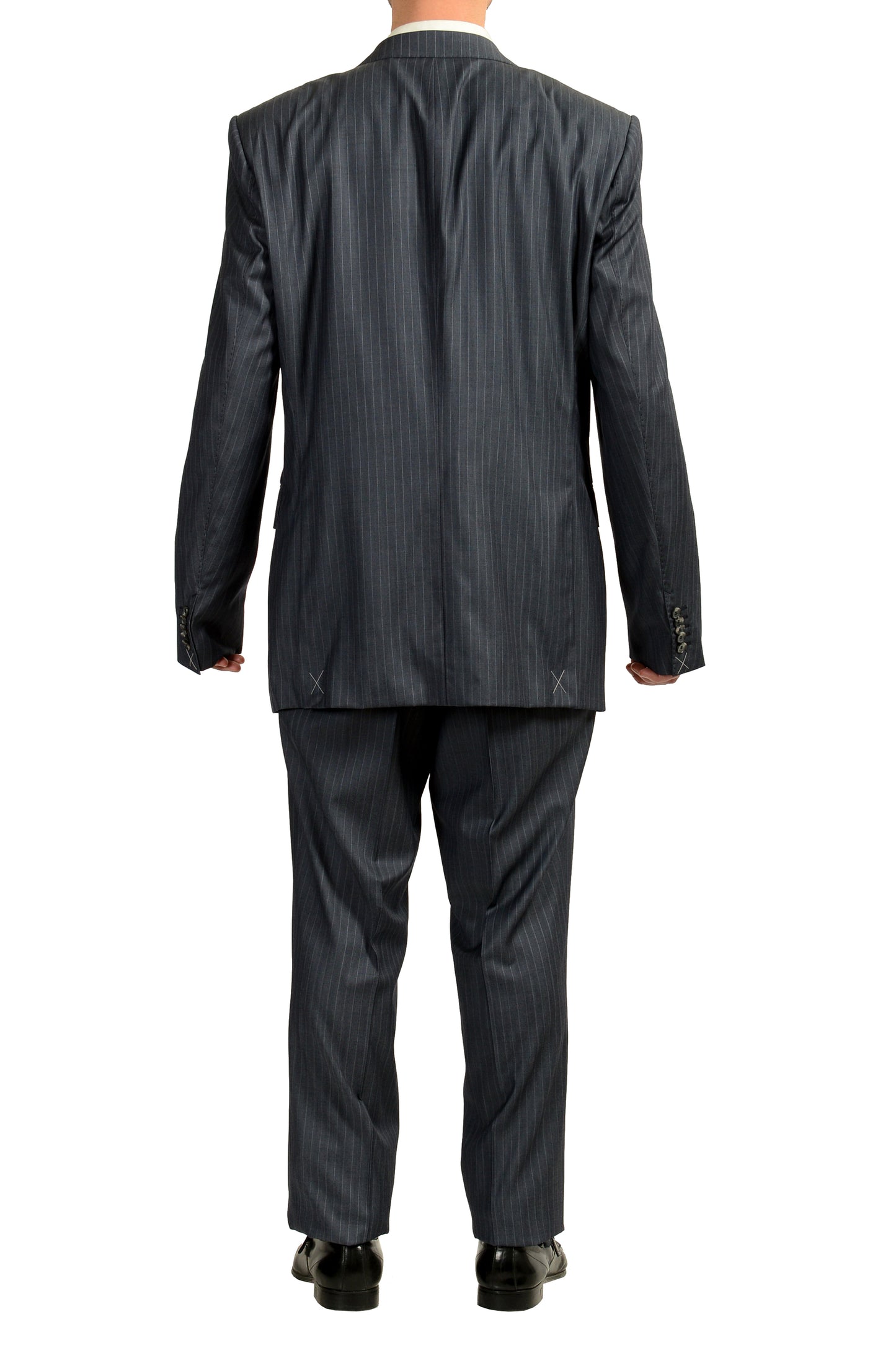 Hugo Boss Men's "T-Jarrod/Lone" Regular Fit 100% Wool Striped Suit US 34R IT 46R