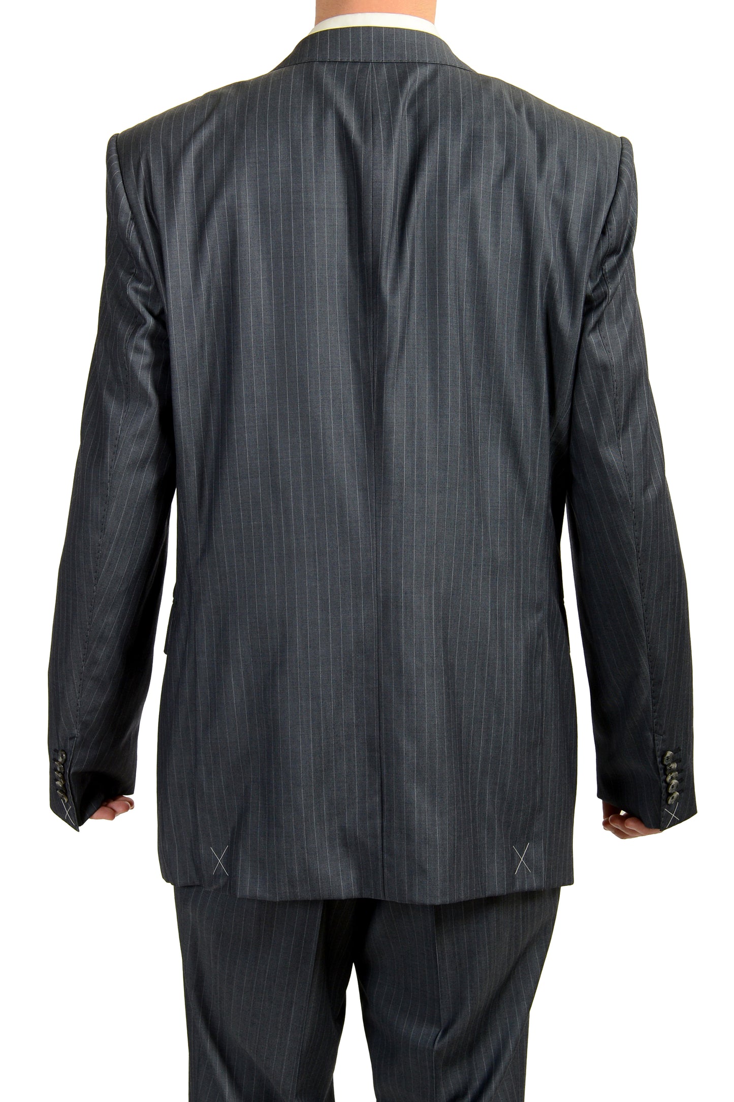 Hugo Boss Men's "T-Jarrod/Lone" Regular Fit 100% Wool Striped Suit US 34R IT 46R