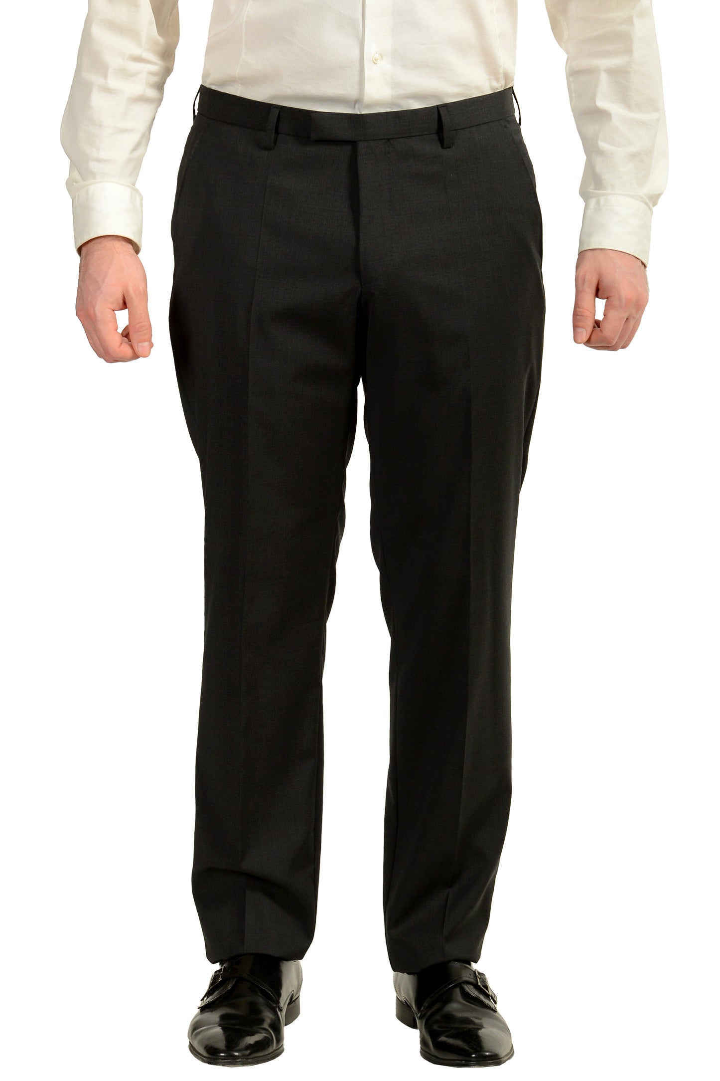 Hugo Boss Men's "Johnstons5/Lenon1" Regular Fit 100% Wool Suit US 40S IT 50S