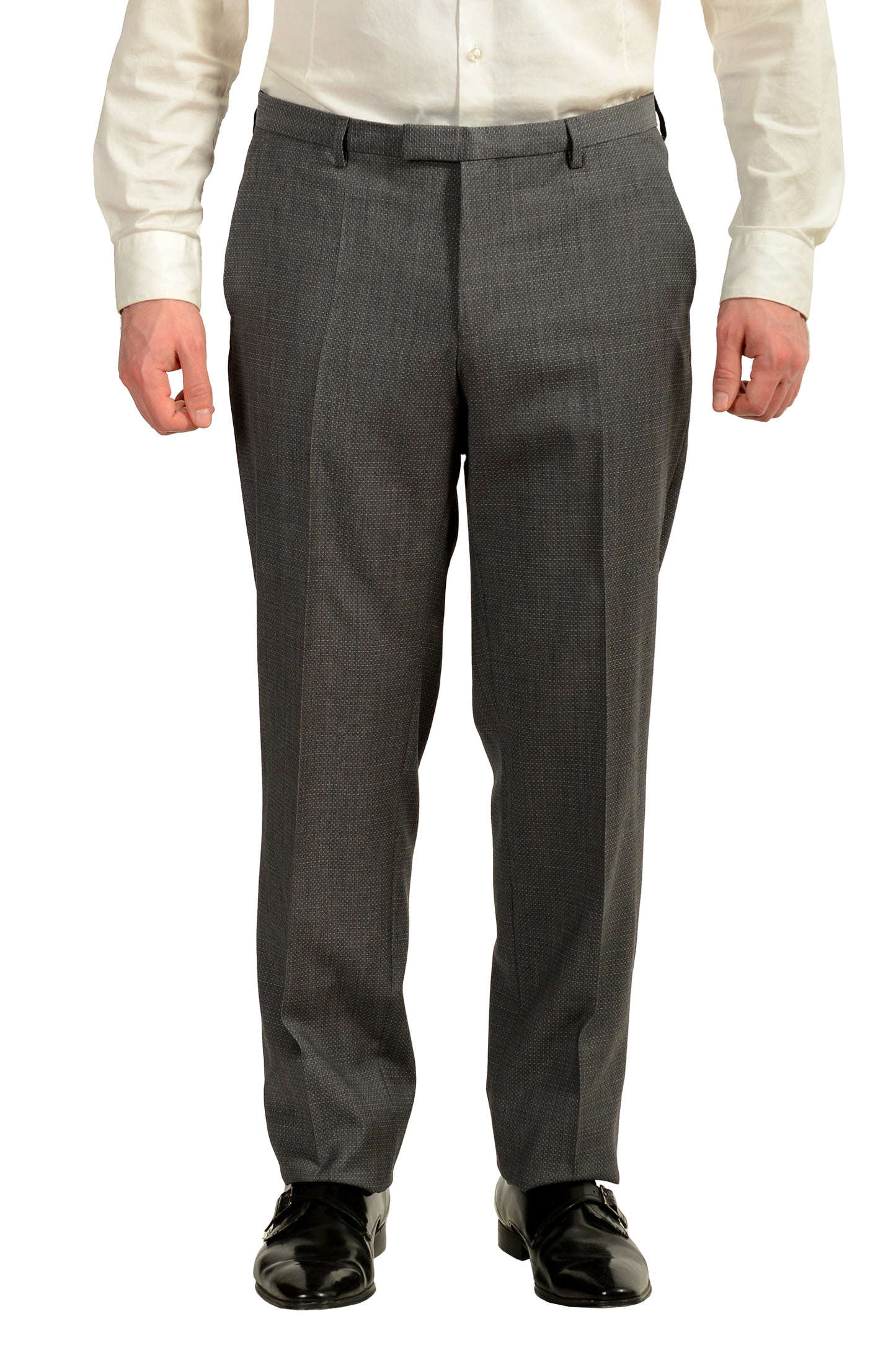 Hugo Boss Men's "Jeffery/Simmons182" Regular Fit 100% Wool Suit US 42R IT 52R