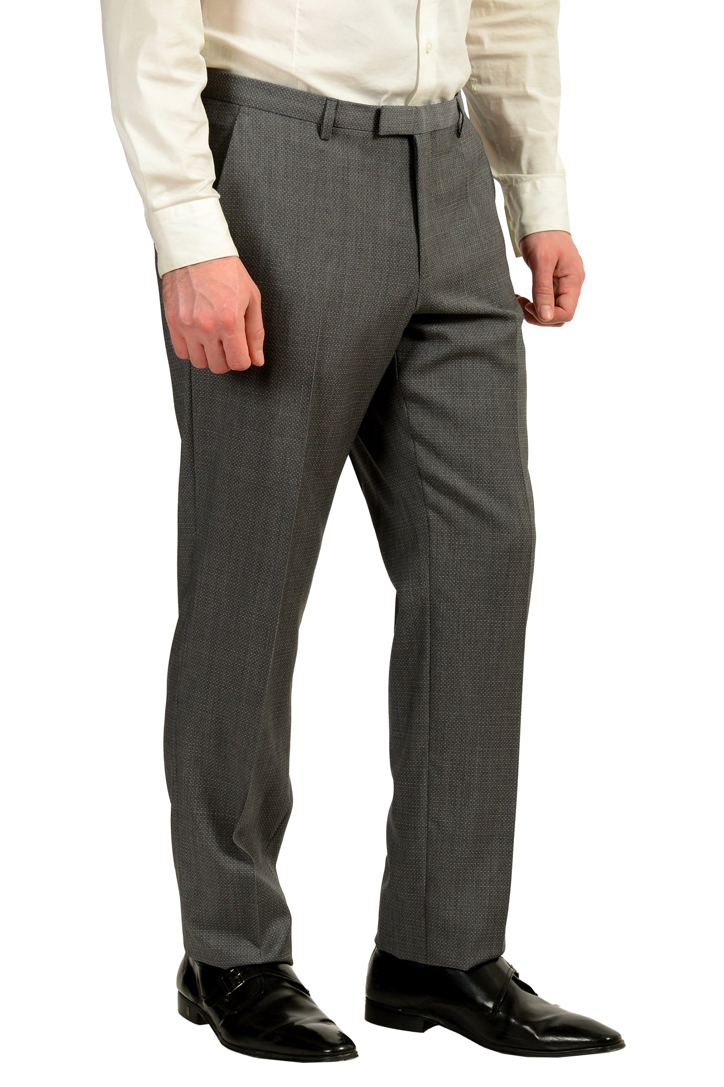 Hugo Boss Men's "Jeffery/Simmons182" Regular Fit 100% Wool Suit US 42R IT 52R