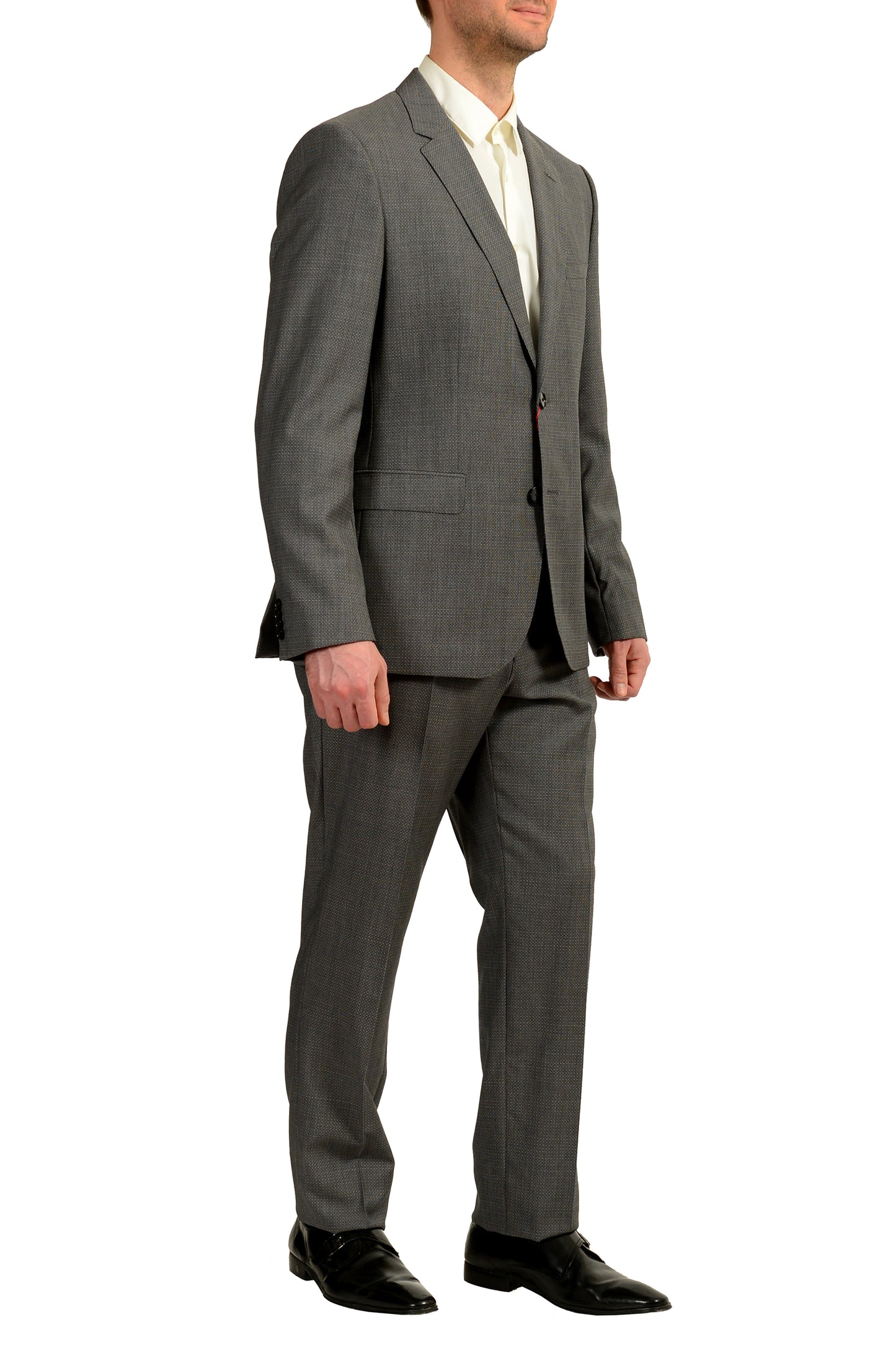 Hugo Boss Men's "Jeffery/Simmons182" Regular Fit 100% Wool Suit US 42R IT 52R