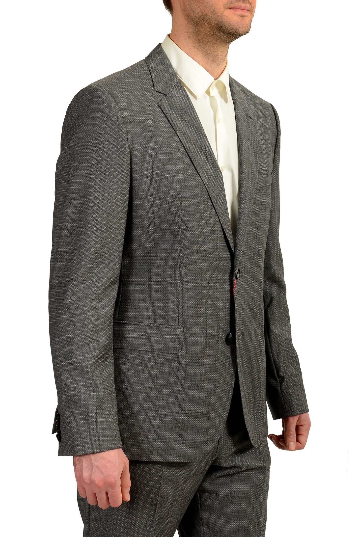 Hugo Boss Men's "Jeffery/Simmons182" Regular Fit 100% Wool Suit US 42R IT 52R