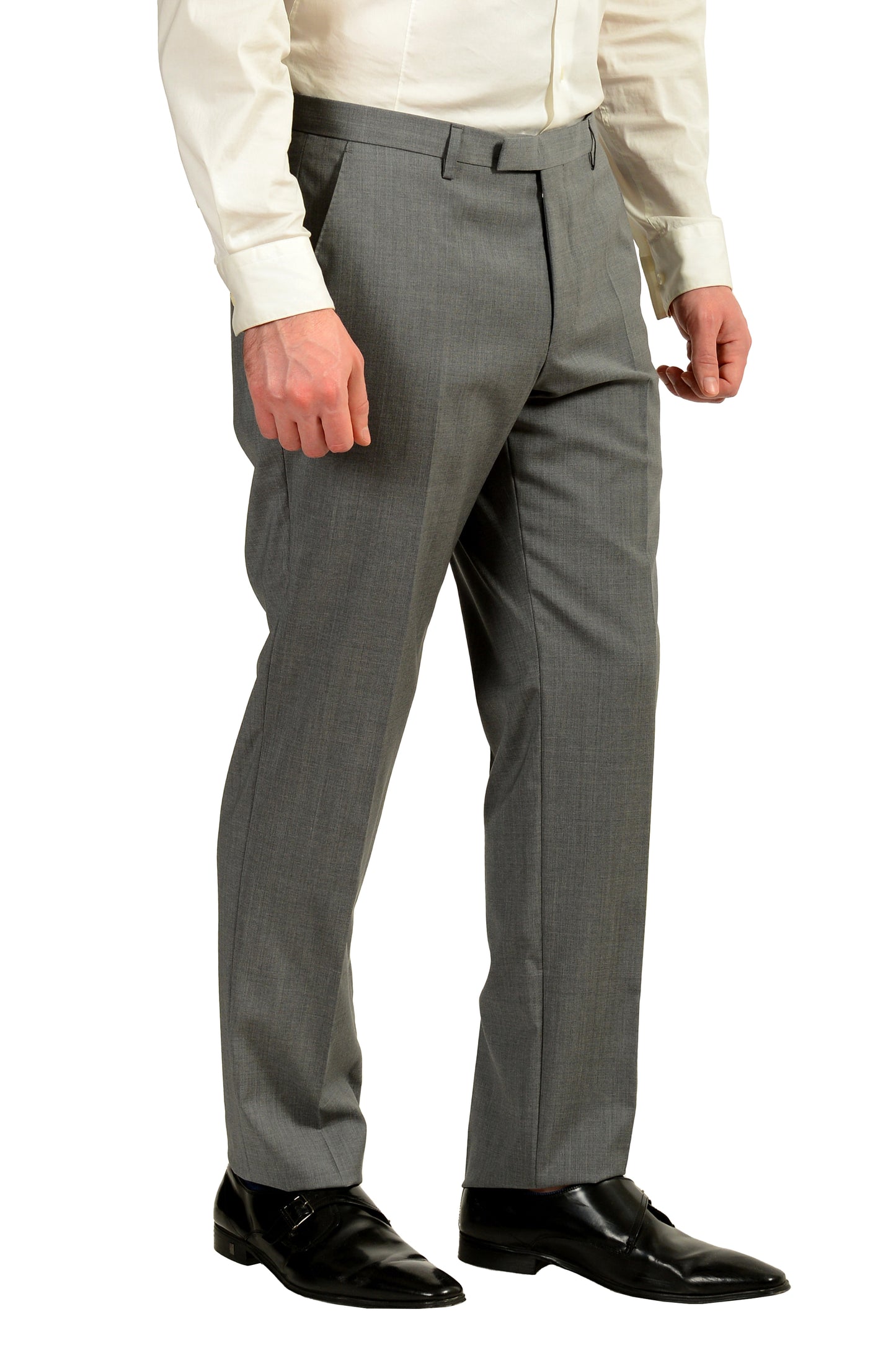 Hugo Boss Men's "Johnstons5/Lenon1" Regular Fit 100% Wool Suit US 42L IT 52L