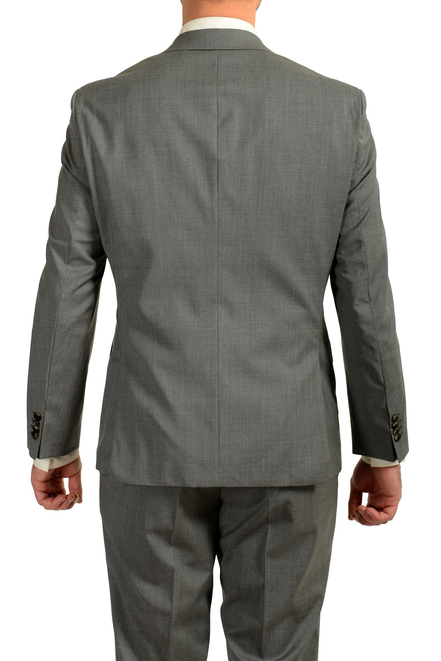 Hugo Boss Men's "Johnstons5/Lenon1" Regular Fit 100% Wool Suit US 42L IT 52L