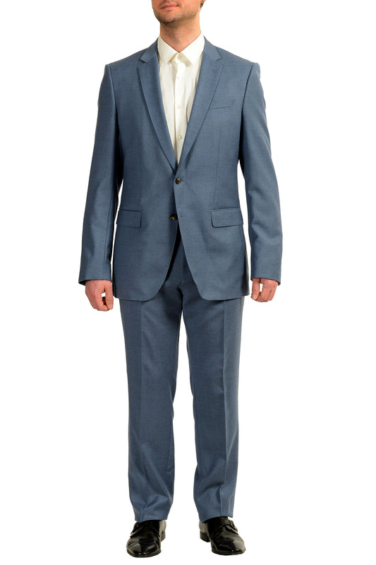 Hugo Boss Men's "Huge6/Genius5" Slim Fit 100% Wool Two Button Suit US 42L IT 52L