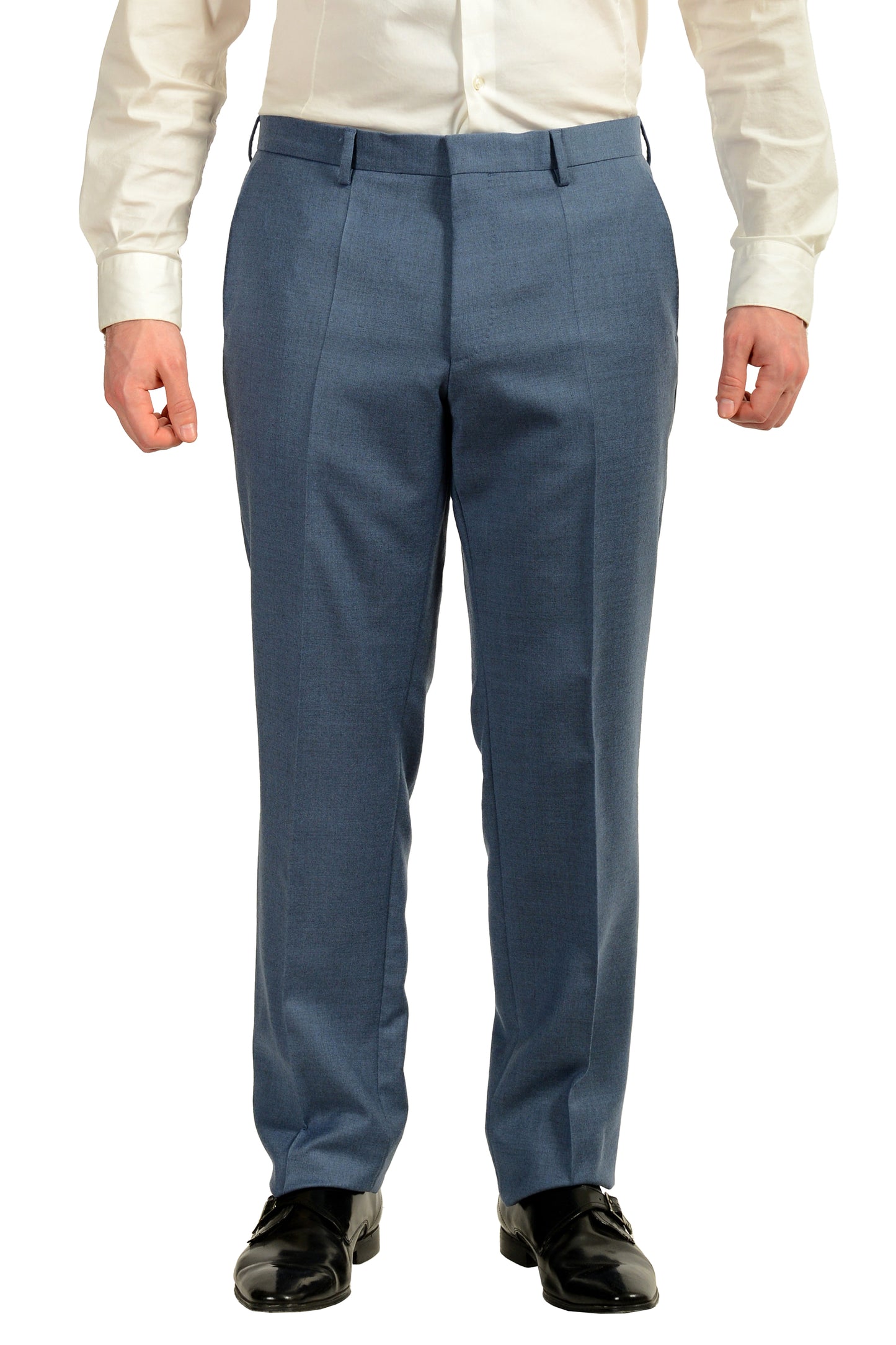 Hugo Boss Men's "Huge6/Genius5" Slim Fit 100% Wool Two Button Suit US 42L IT 52L