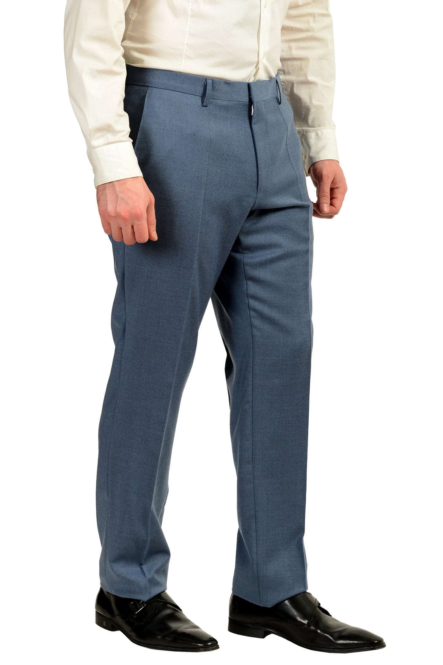 Hugo Boss Men's "Huge6/Genius5" Slim Fit 100% Wool Two Button Suit US 42L IT 52L
