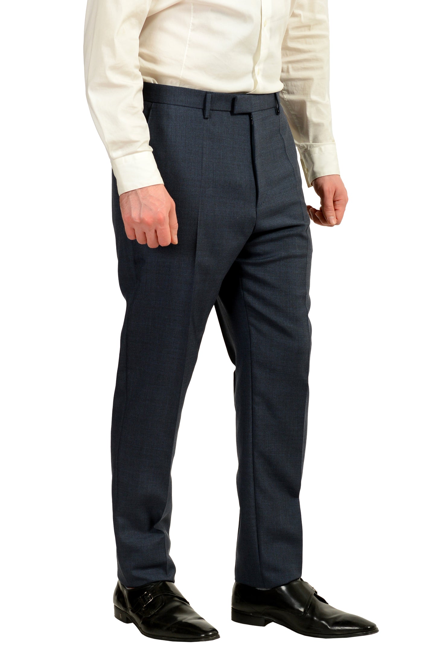 Hugo Boss Men's "T-Novem/Brite" Blue Mohair Wool Two Button Suit US 42R IT 52R