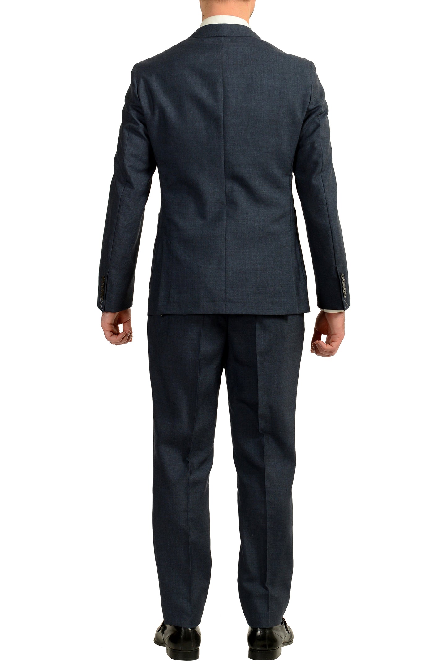 Hugo Boss Men's "T-Novem/Brite" Blue Mohair Wool Two Button Suit US 42R IT 52R