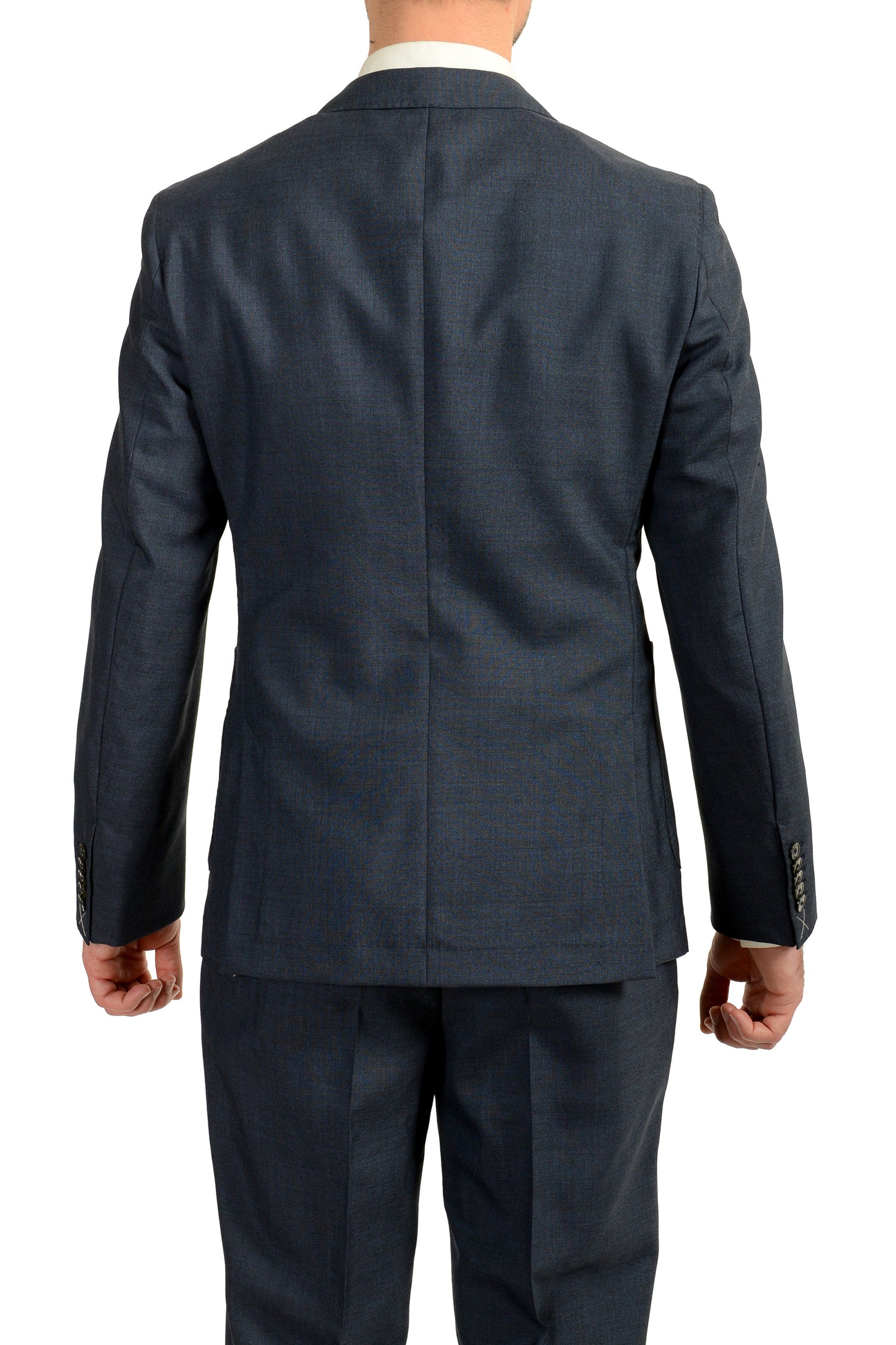 Hugo Boss Men's "T-Novem/Brite" Blue Mohair Wool Two Button Suit US 42R IT 52R