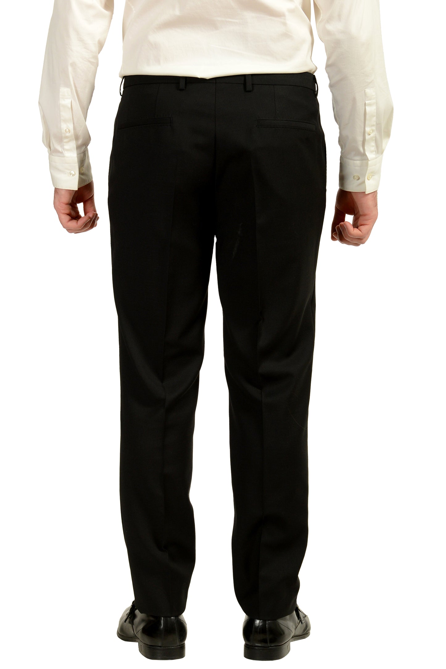 Hugo Boss Men's "C-Jefferd/C-Stedson" Regular Fit Black Wool Suit US 40S IT 50S