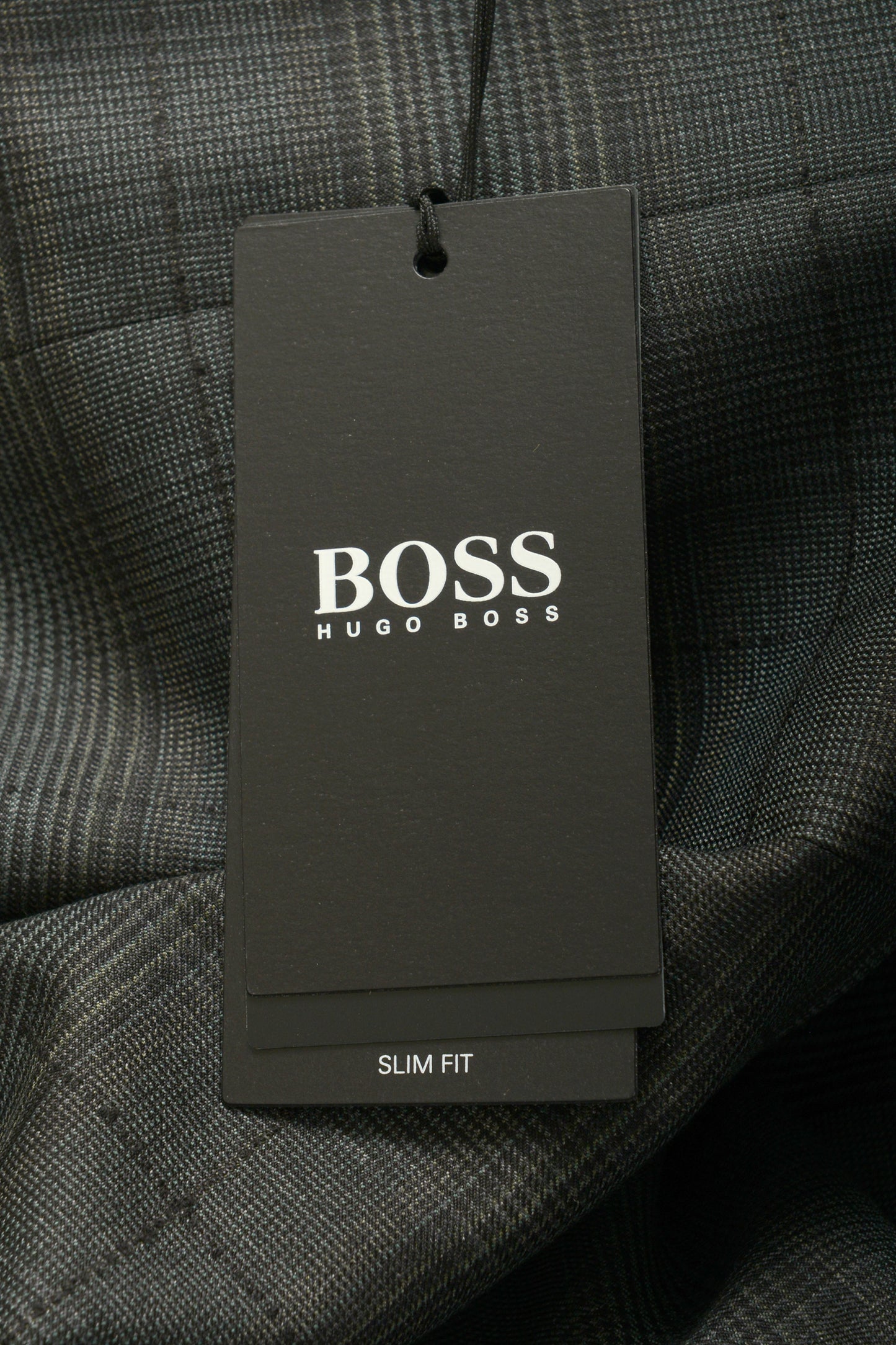 Hugo Boss Men's "Novan6/Ben2" Slim Fit Plaid 100% Wool Suit US 42L IT 52L