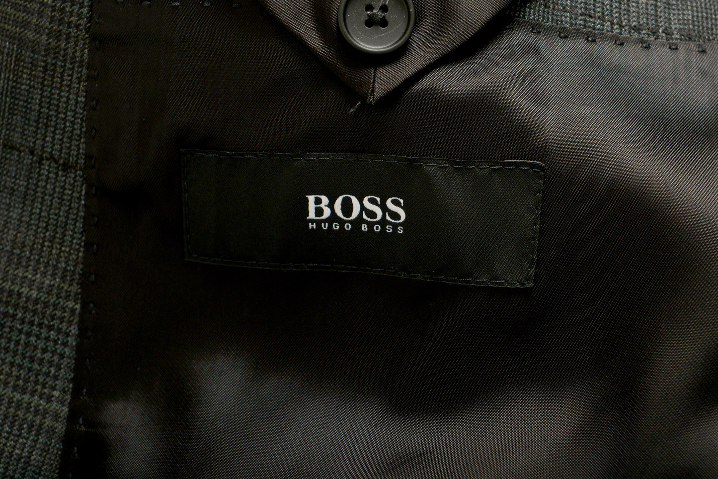 Hugo Boss Men's "Novan6/Ben2" Slim Fit Plaid 100% Wool Suit US 42L IT 52L