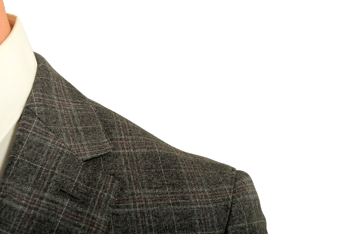 Hugo Boss Men's "Novan6/Ben2" Slim Fit 100% Wool Plaid Gray Suit US 40R IT 50R
