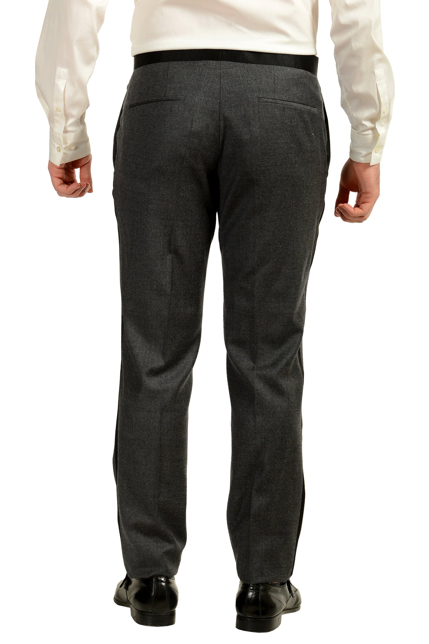 Hugo Boss Men's "Henry1/Glow2" Slim Fit 100% Wool Gray Tuxedo Suit US 40R IT 50R