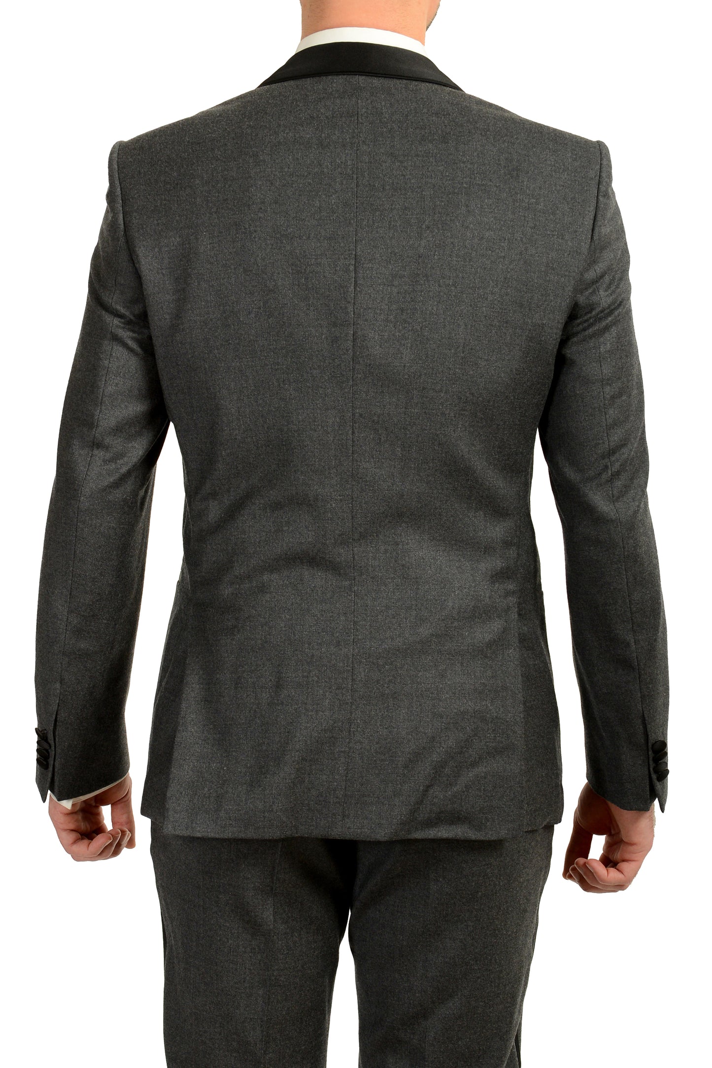 Hugo Boss Men's "Henry1/Glow2" Slim Fit 100% Wool Gray Tuxedo Suit US 40R IT 50R