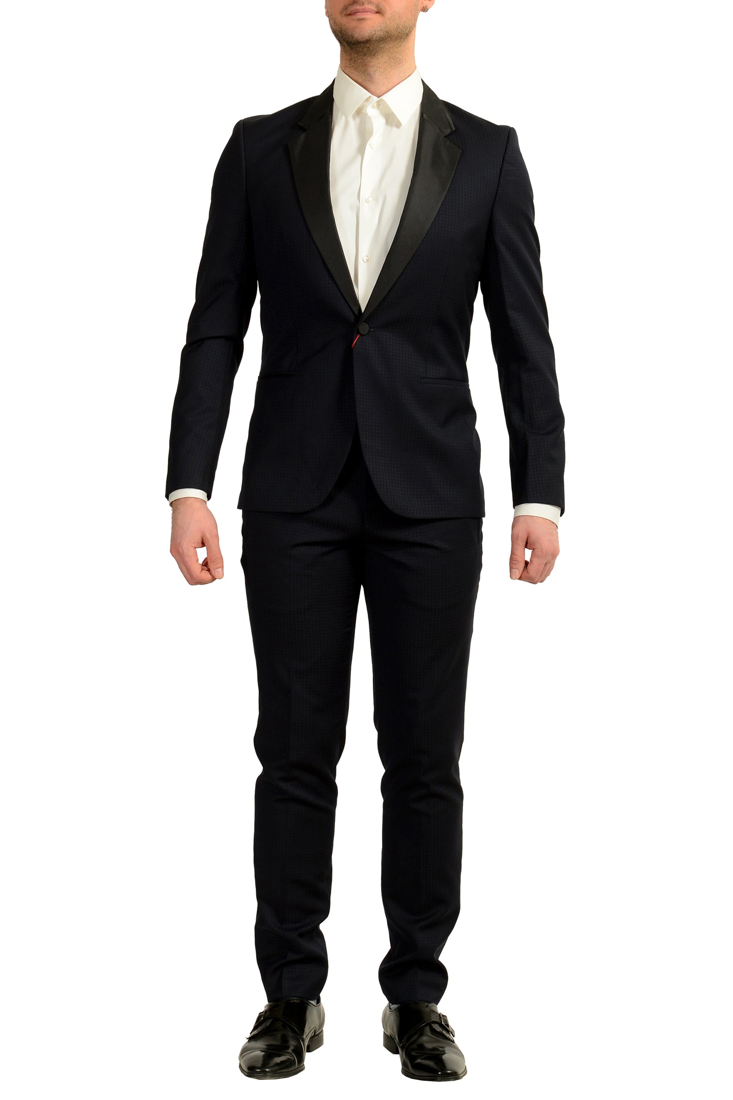 Hugo Boss Men's Arti/Hesten201W1 Extra Slim 100% Wool Tuxedo Suit US 38R IT 48R