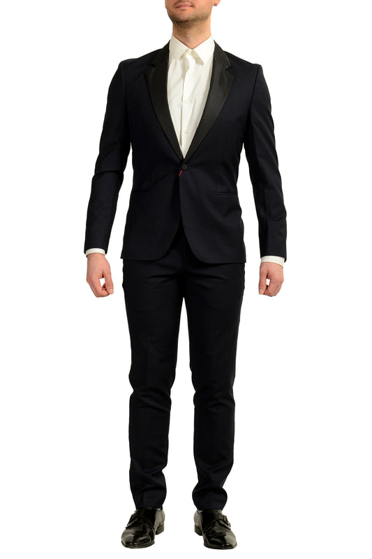 Hugo Boss Men's Arti/Hesten201W1 Extra Slim 100% Wool Tuxedo Suit US 38R IT 48R
