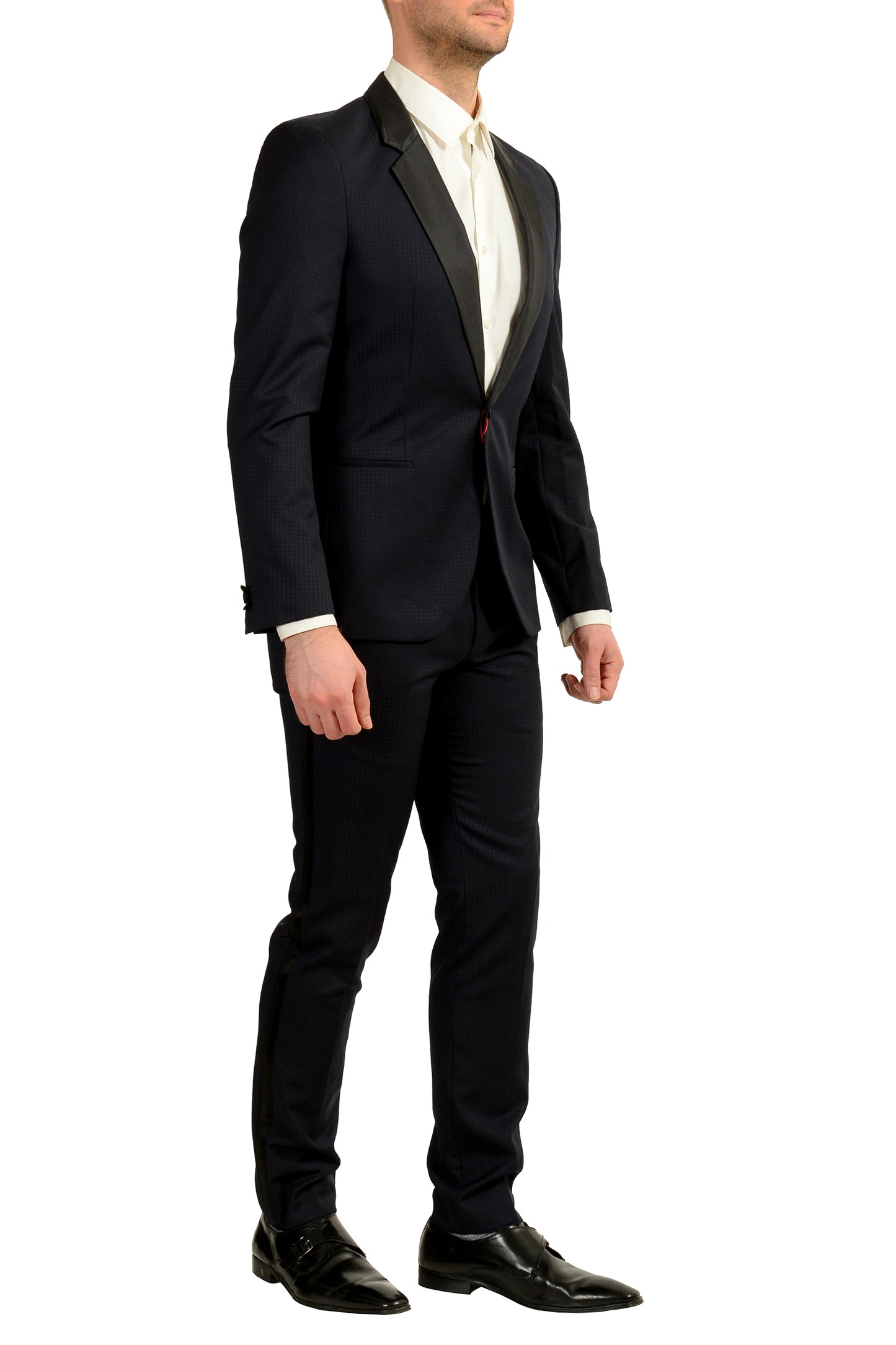 Hugo Boss Men's Arti/Hesten201W1 Extra Slim 100% Wool Tuxedo Suit US 38R IT 48R