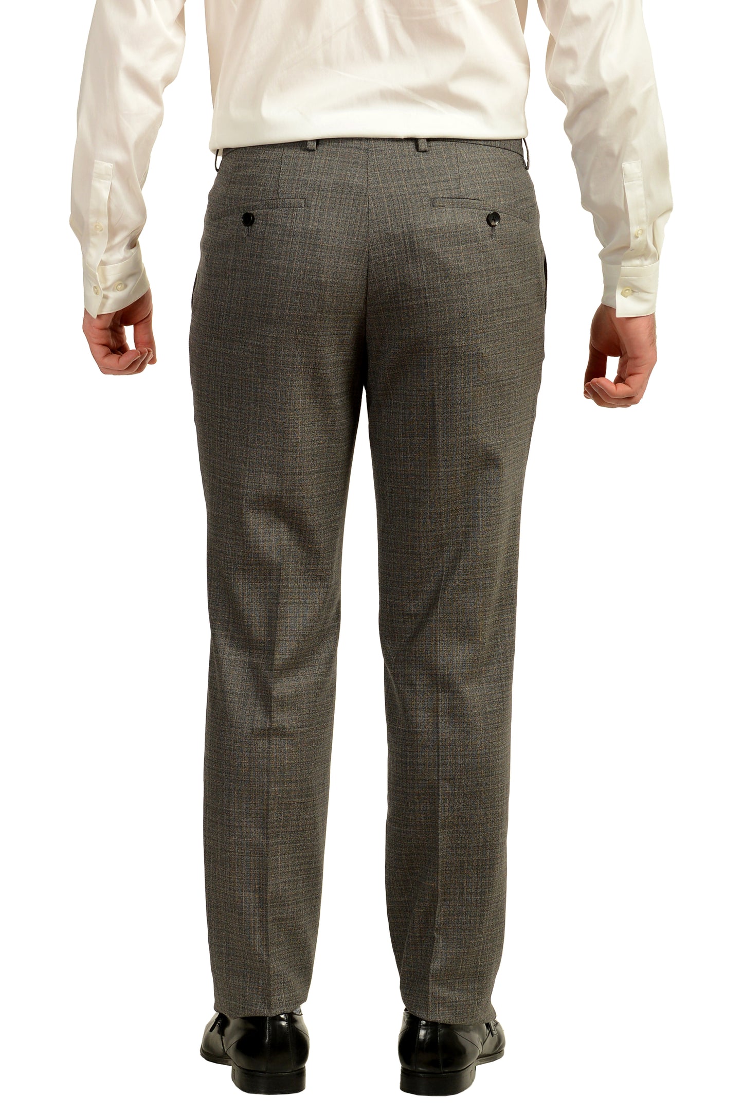 Hugo Boss Men's Johnstons5/Lenon1 Regular Fit 100% Wool Plaid Suit US 38S IT 48S