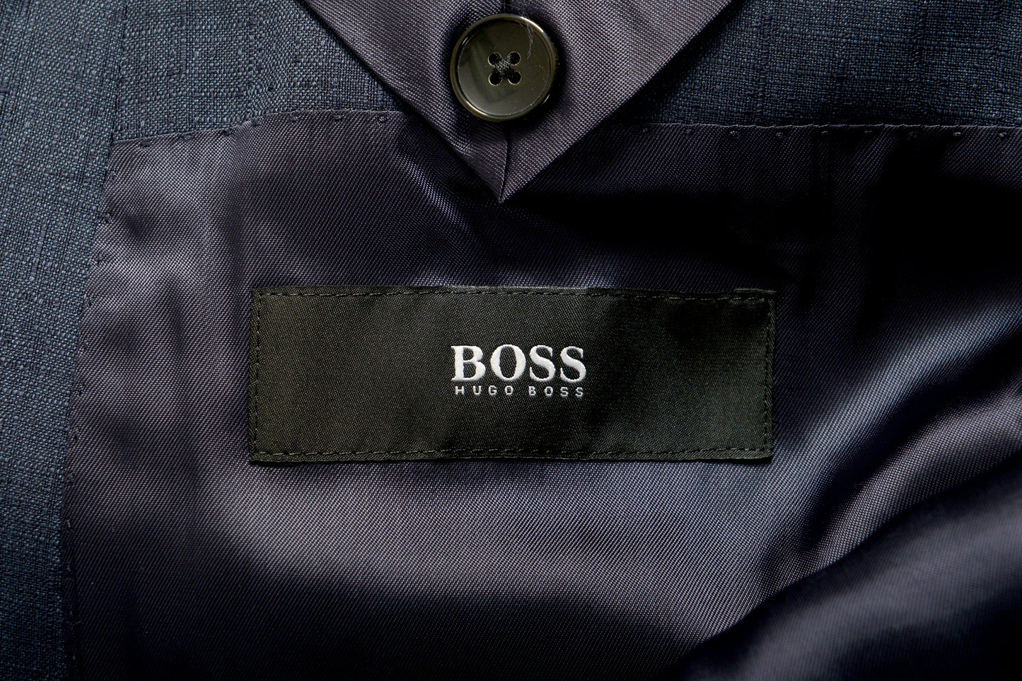 Hugo Boss Men's "Helward5/Genius5" Slim Fit 100% Wool Blue Suit US 46R IT 56R