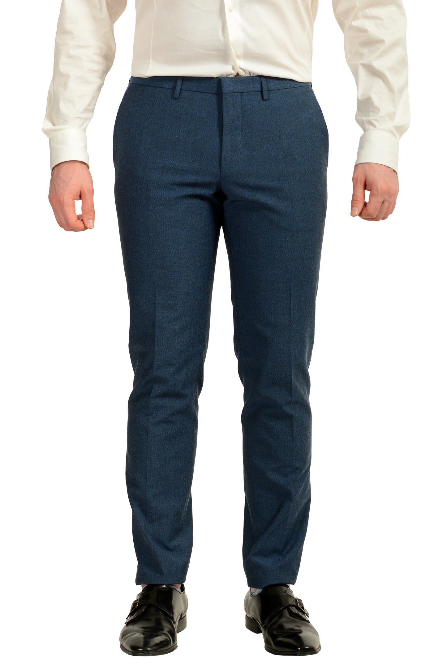 Hugo Boss Men's "Reymond/Wenten" Extra Slim Fit Blue Wool Suit US 38R IT 48R