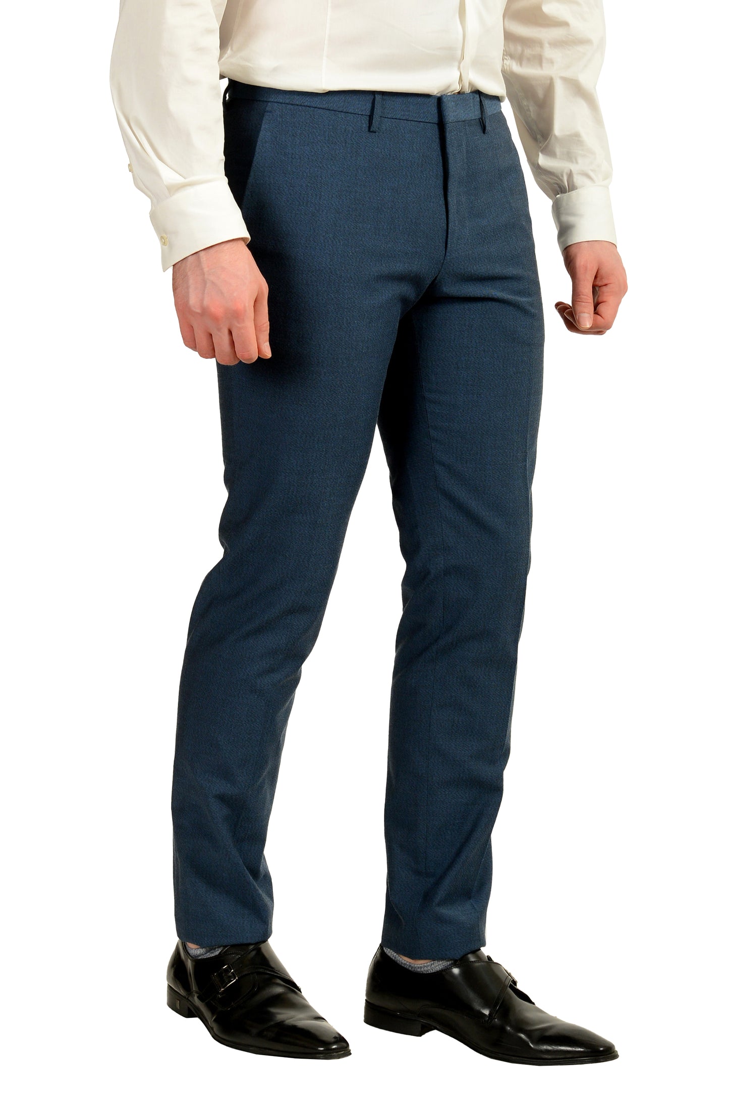 Hugo Boss Men's "Reymond/Wenten" Extra Slim Fit Blue Wool Suit US 38R IT 48R
