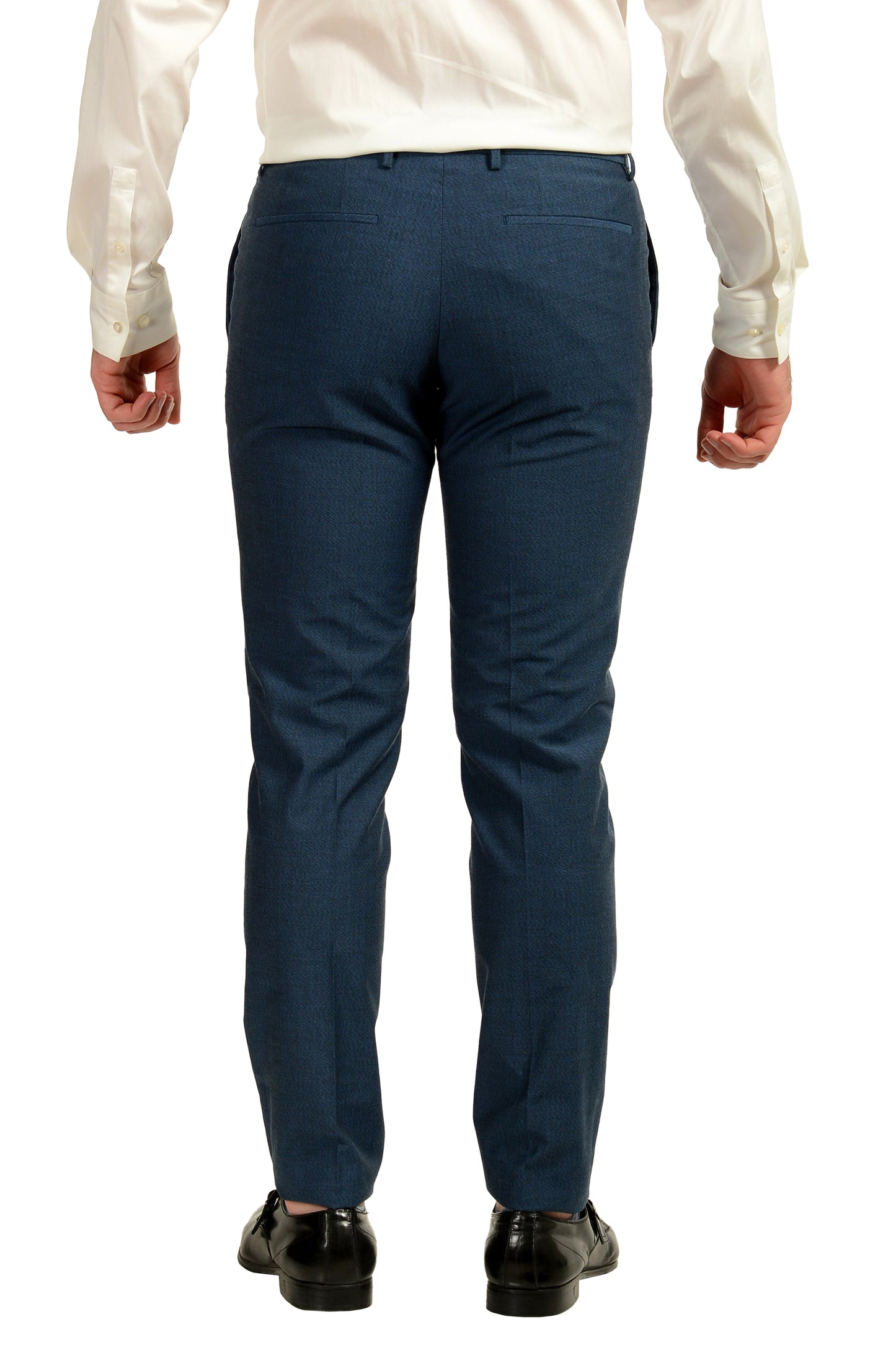 Hugo Boss Men's "Reymond/Wenten" Extra Slim Fit Blue Wool Suit US 38R IT 48R