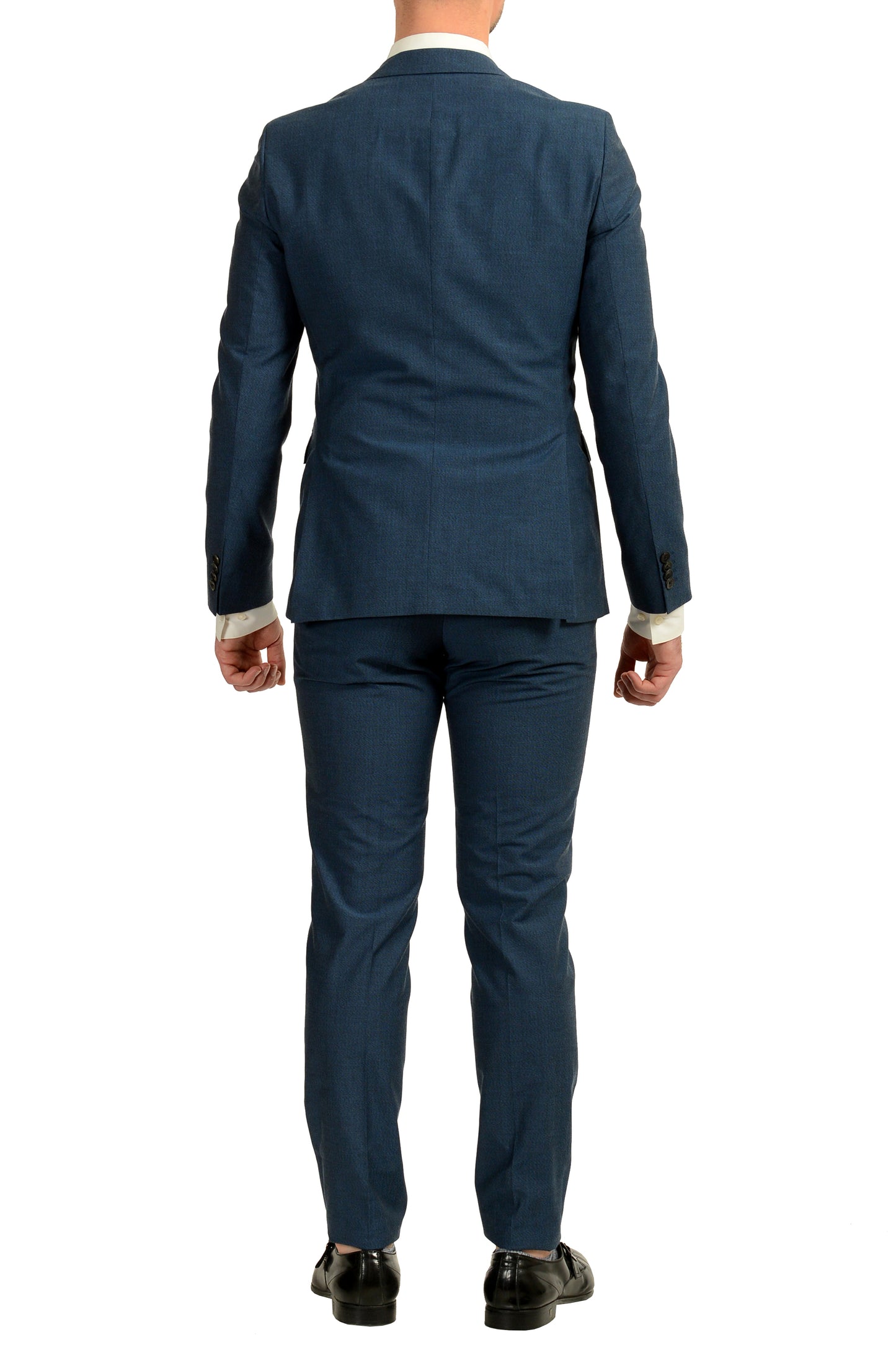 Hugo Boss Men's "Reymond/Wenten" Extra Slim Fit Blue Wool Suit US 38R IT 48R