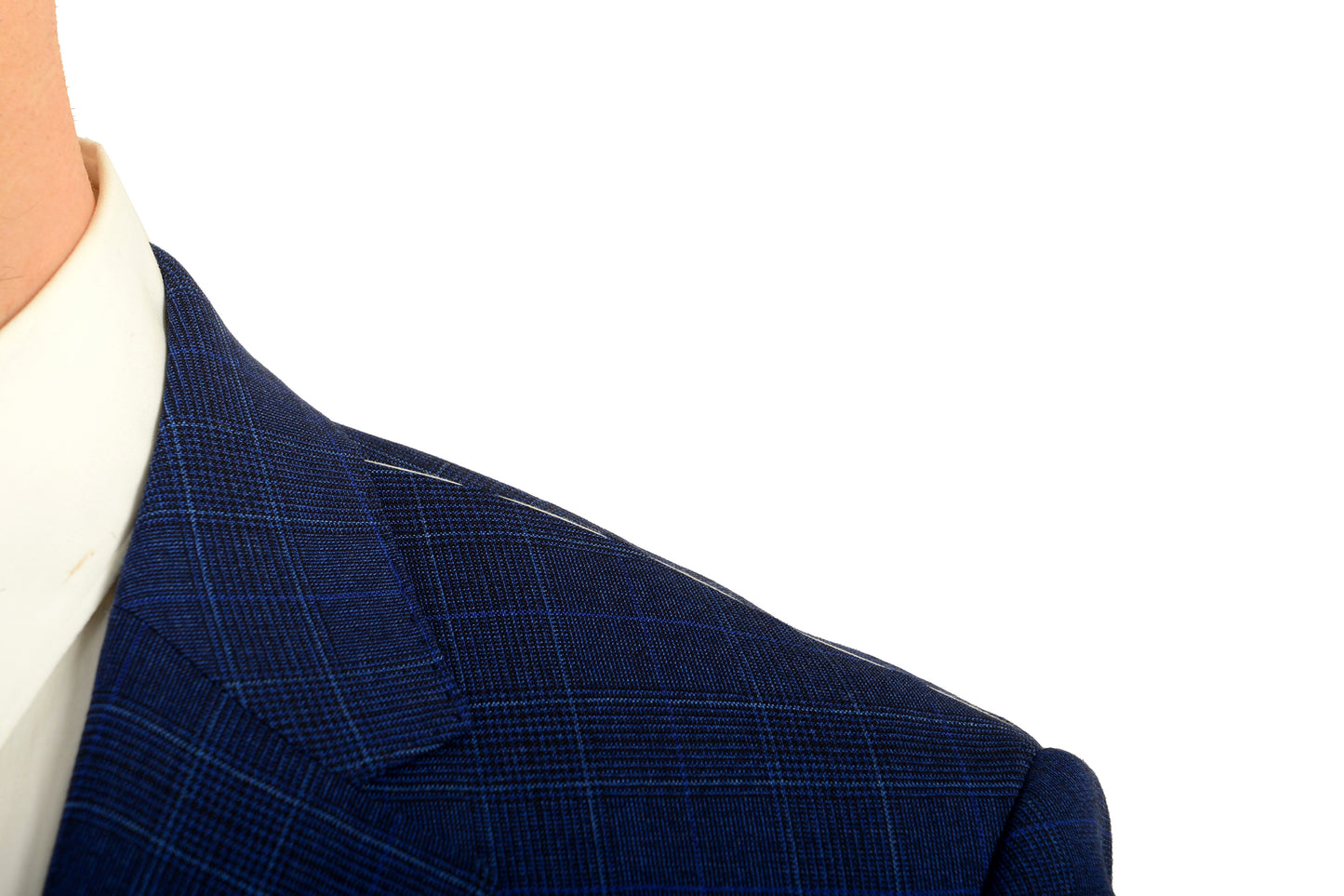 Hugo Boss Men's "T-Harvers4/Glover3" Slim Fit Blue Wool Plaid Suit US 42R IT 52R