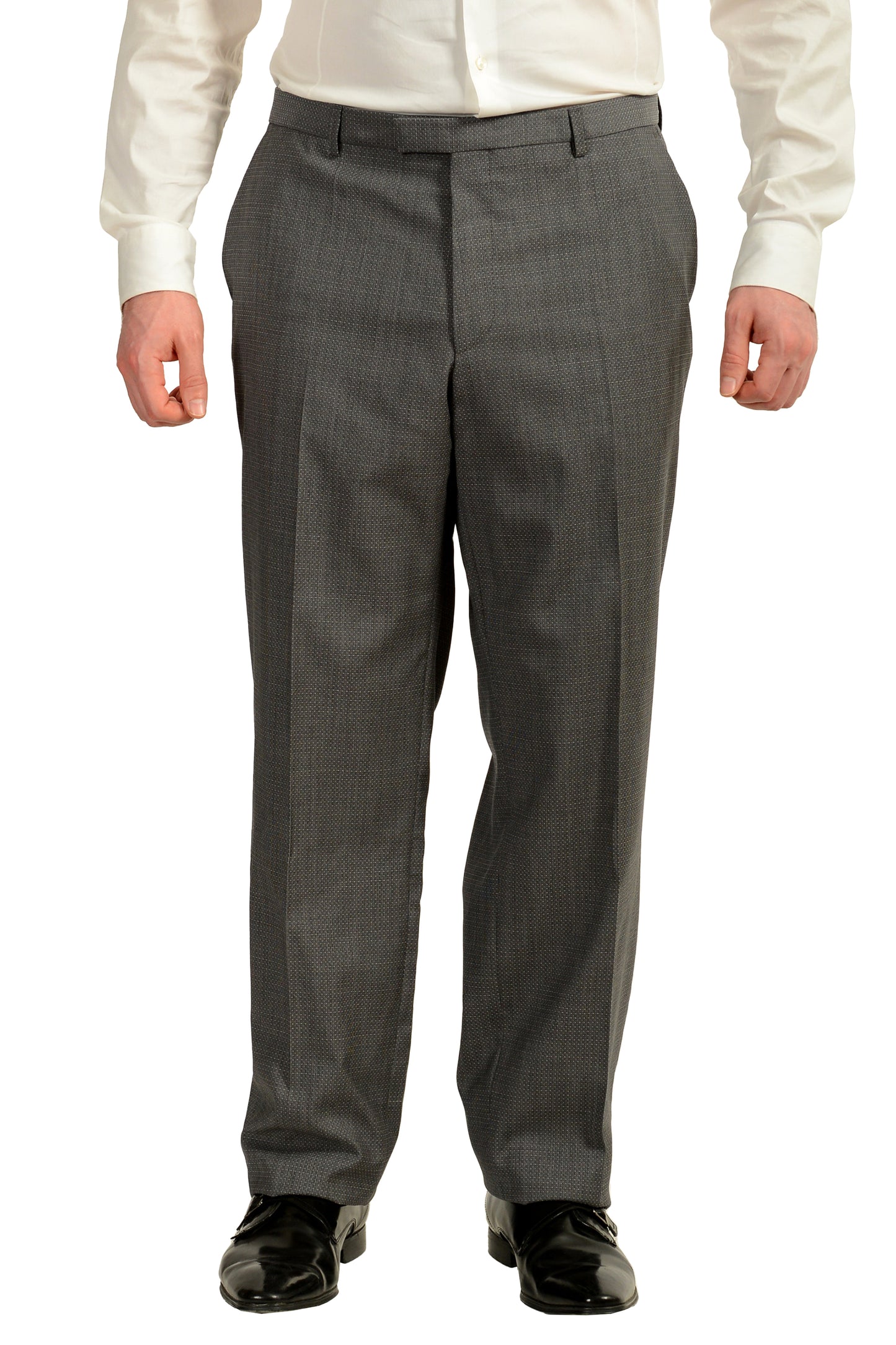 Hugo Boss Men's "Jeffery/Simmons182" Regular Fit 100% Wool Suit US 48L IT 58L