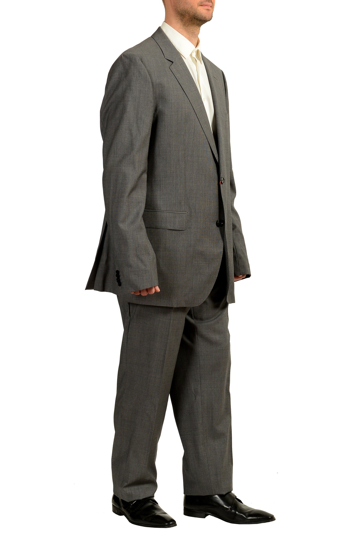 Hugo Boss Men's "Jeffery/Simmons182" Regular Fit 100% Wool Suit US 48L IT 58L