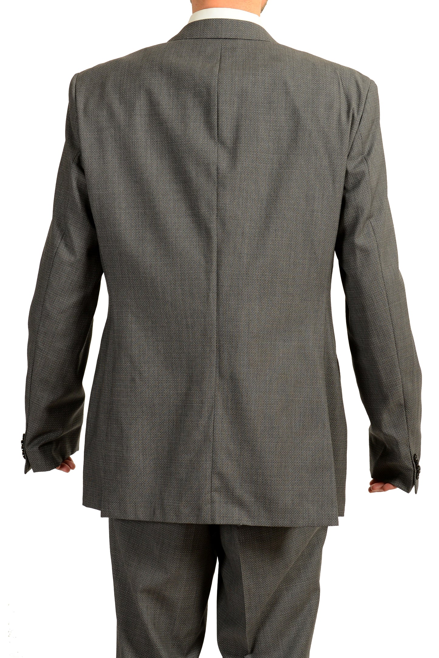 Hugo Boss Men's "Jeffery/Simmons182" Regular Fit 100% Wool Suit US 48L IT 58L