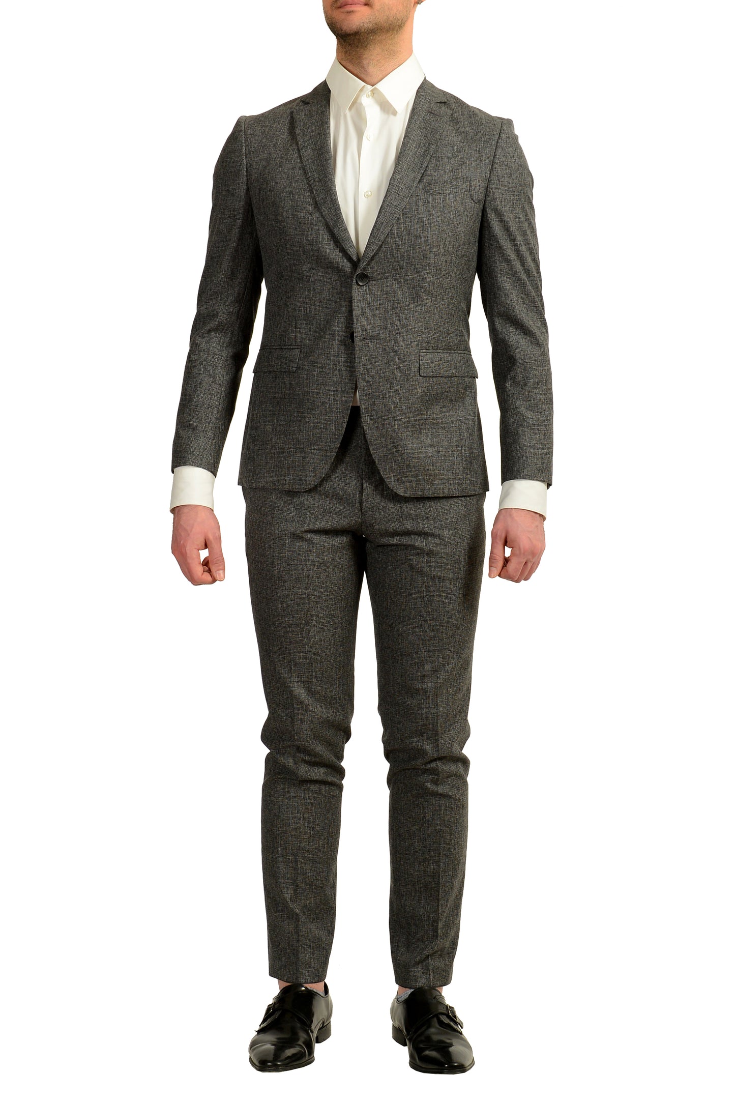 Hugo Boss Men's "Reymond/Wenten" Extra Slim Fit Silk Wool Suit US 38S IT 48S