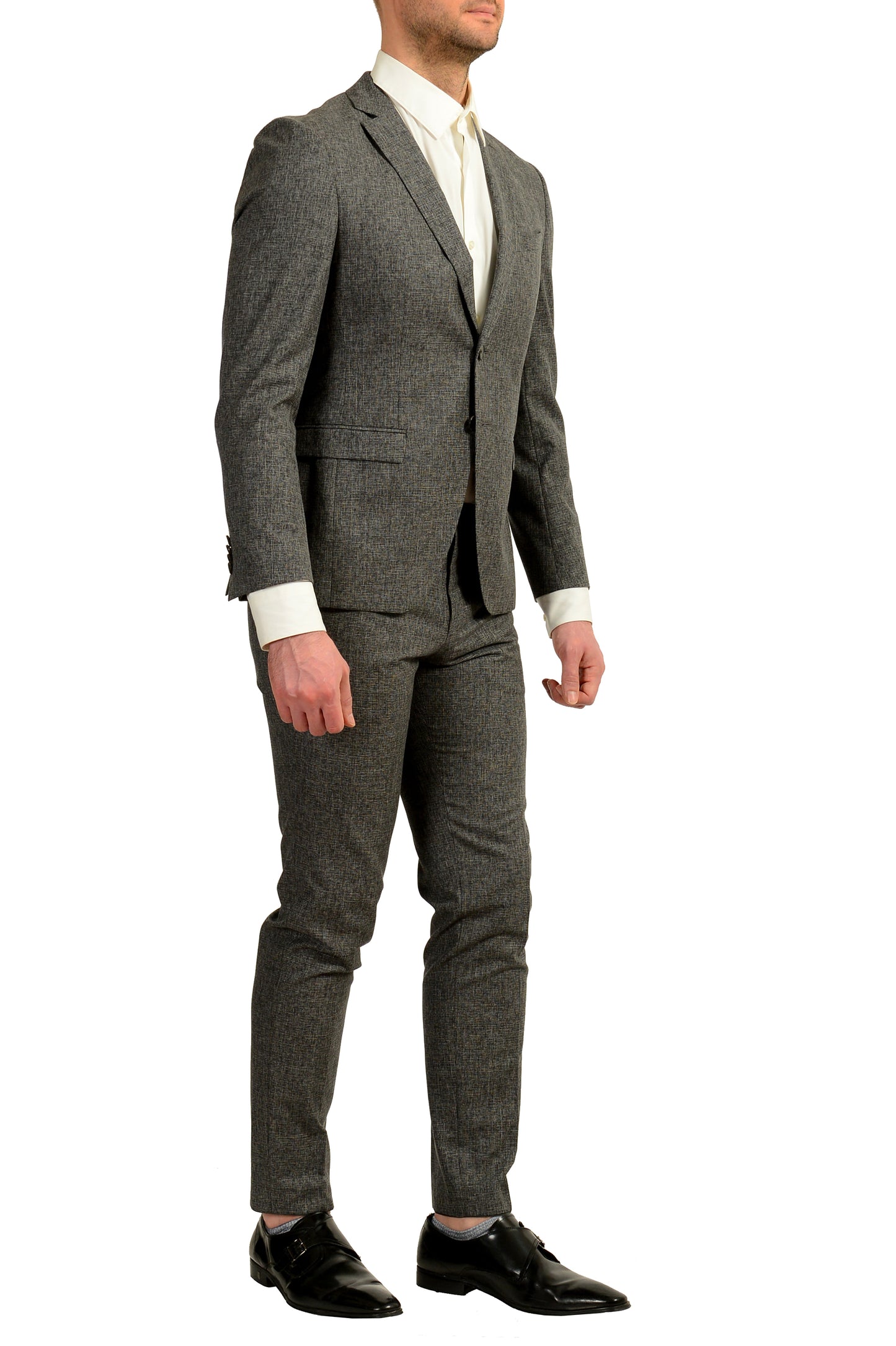Hugo Boss Men's "Reymond/Wenten" Extra Slim Fit Silk Wool Suit US 38S IT 48S